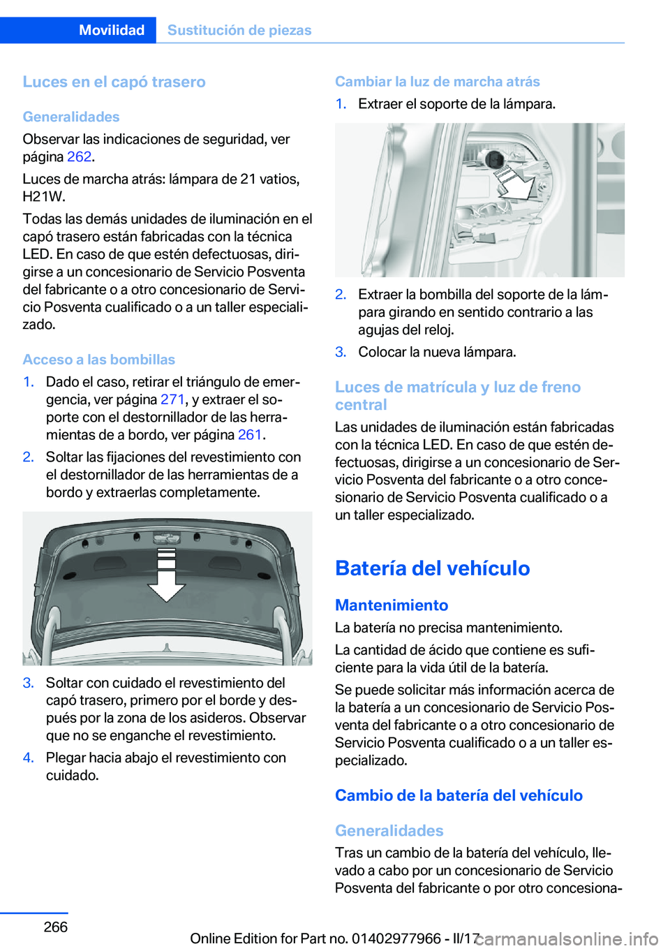 BMW 3 SERIES 2017  Manuales de Empleo (in Spanish) �L�u�c�e�s��e�n��e�l��c�a�p�