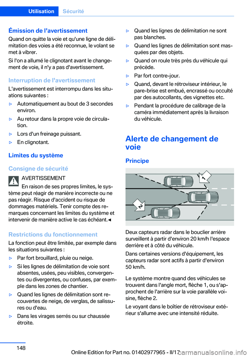 BMW 3 SERIES 2017  Notices Demploi (in French) �