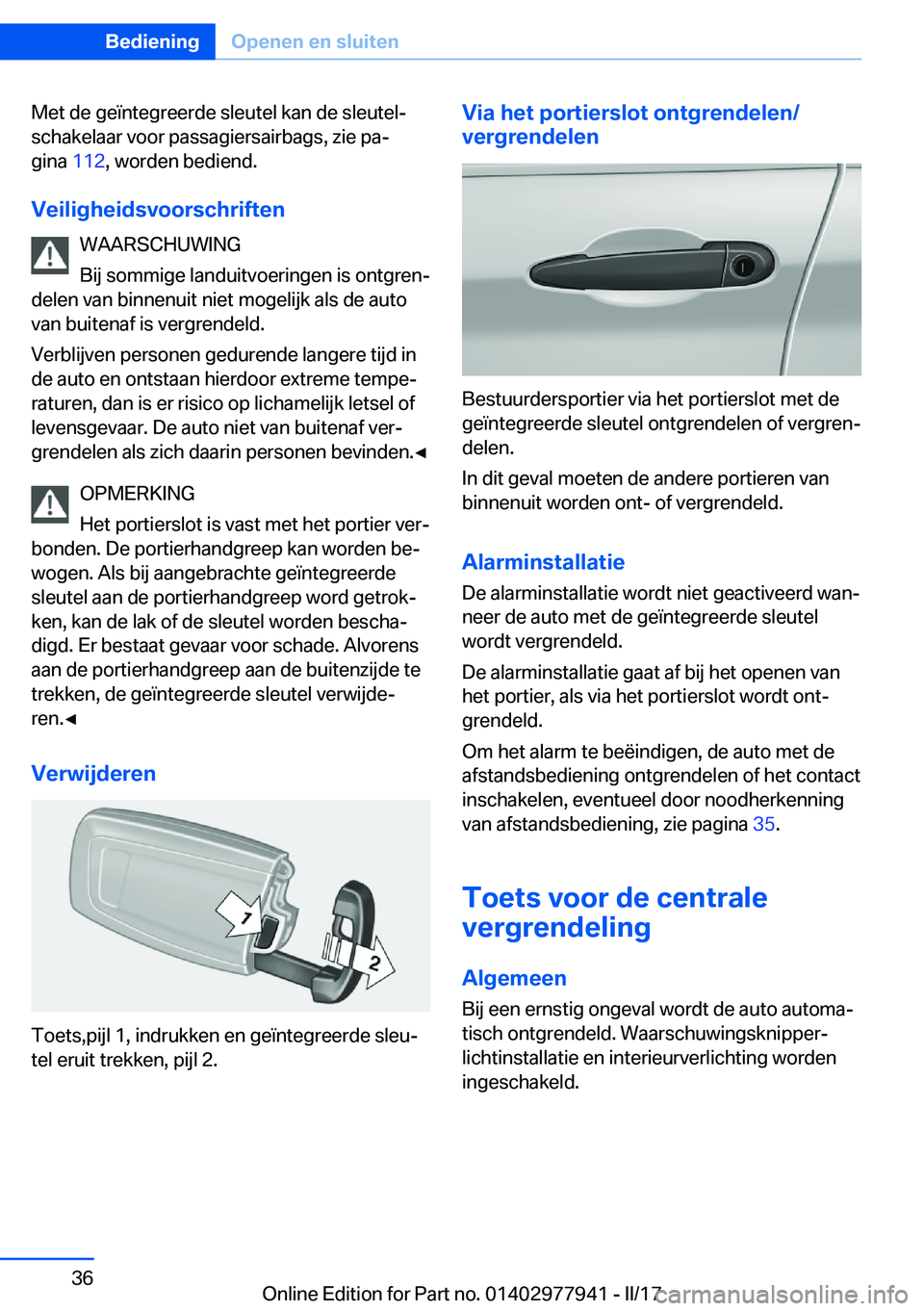 BMW 3 SERIES 2017  Instructieboekjes (in Dutch) �M�e�t� �d�e� �g�e�