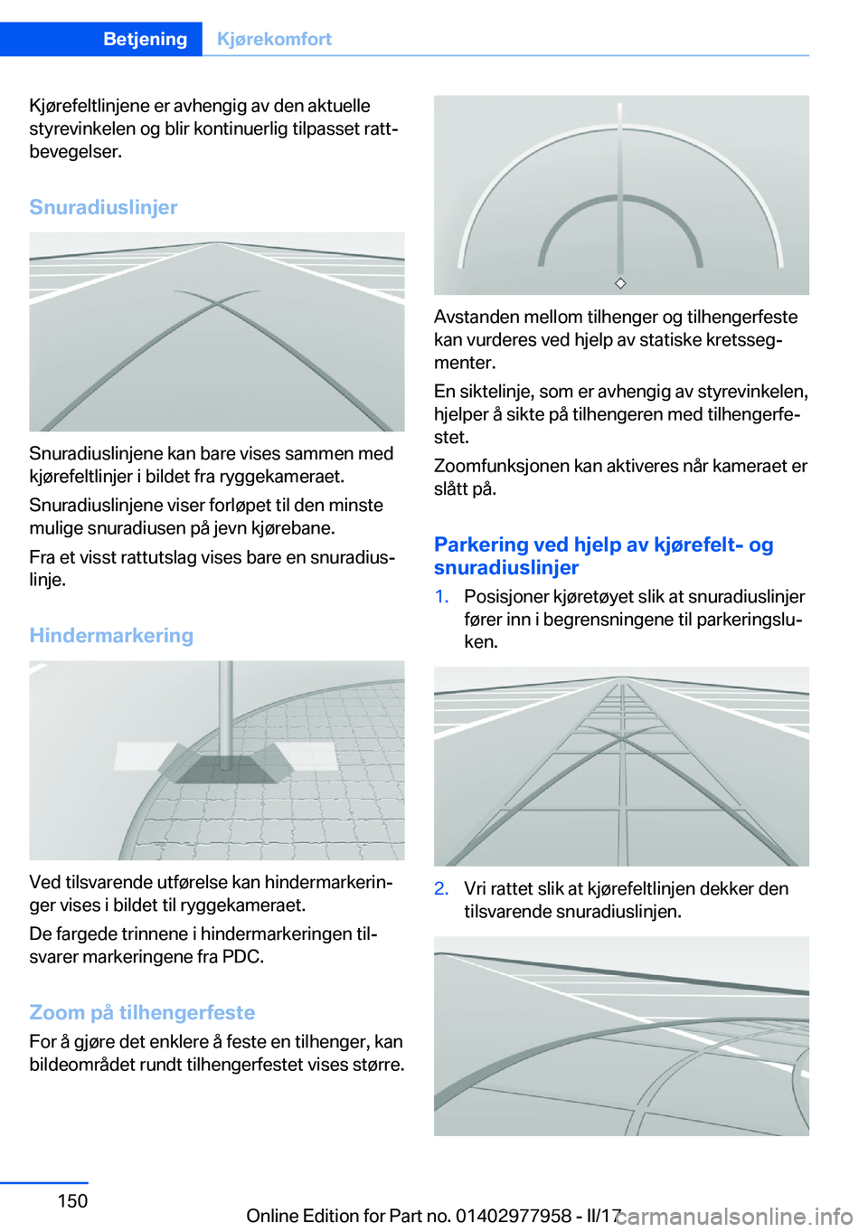 BMW 3 SERIES 2017  InstruksjonsbØker (in Norwegian) �K�j�
