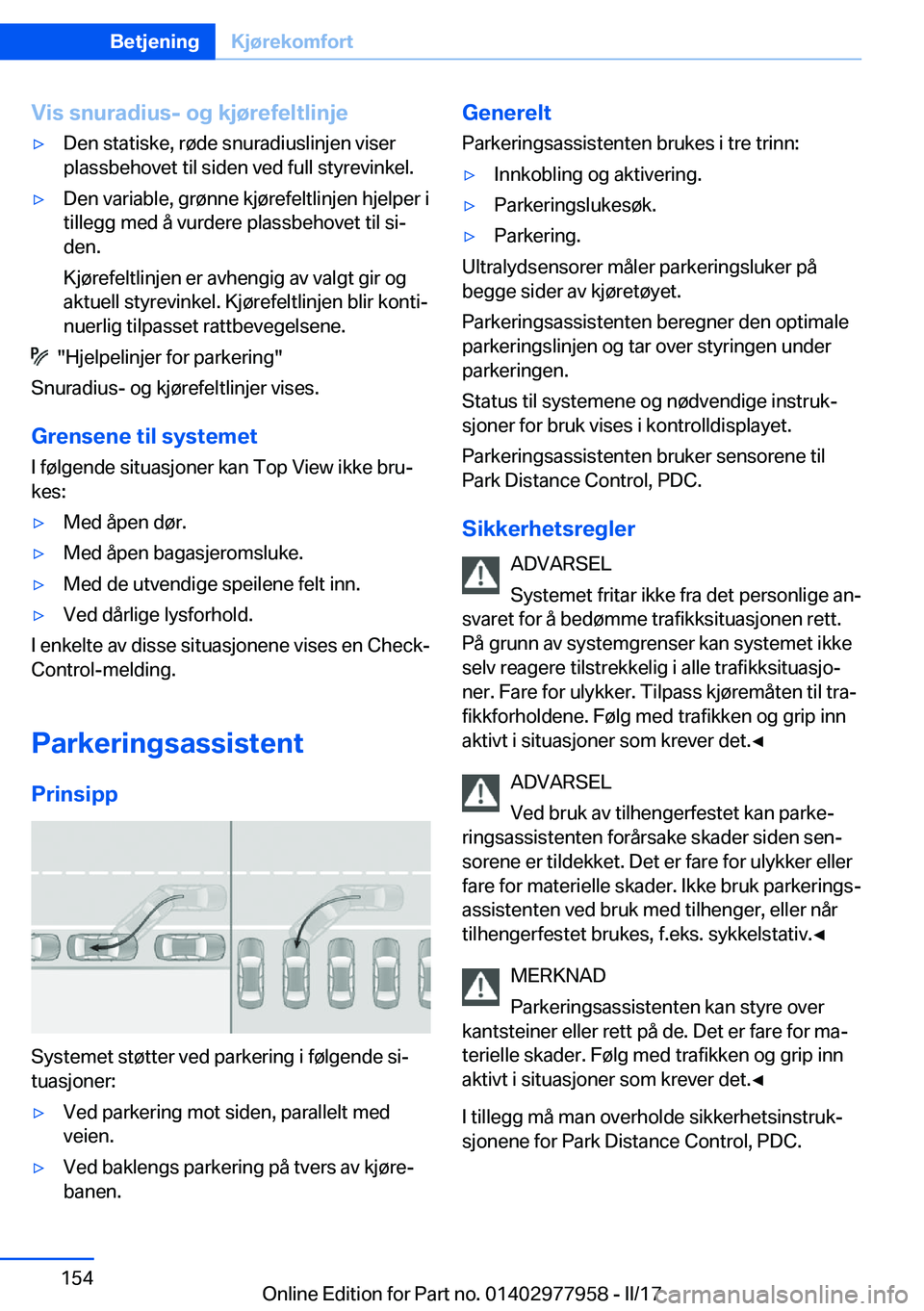 BMW 3 SERIES 2017  InstruksjonsbØker (in Norwegian) �V�i�s��s�n�u�r�a�d�i�u�s�-��o�g��k�j�