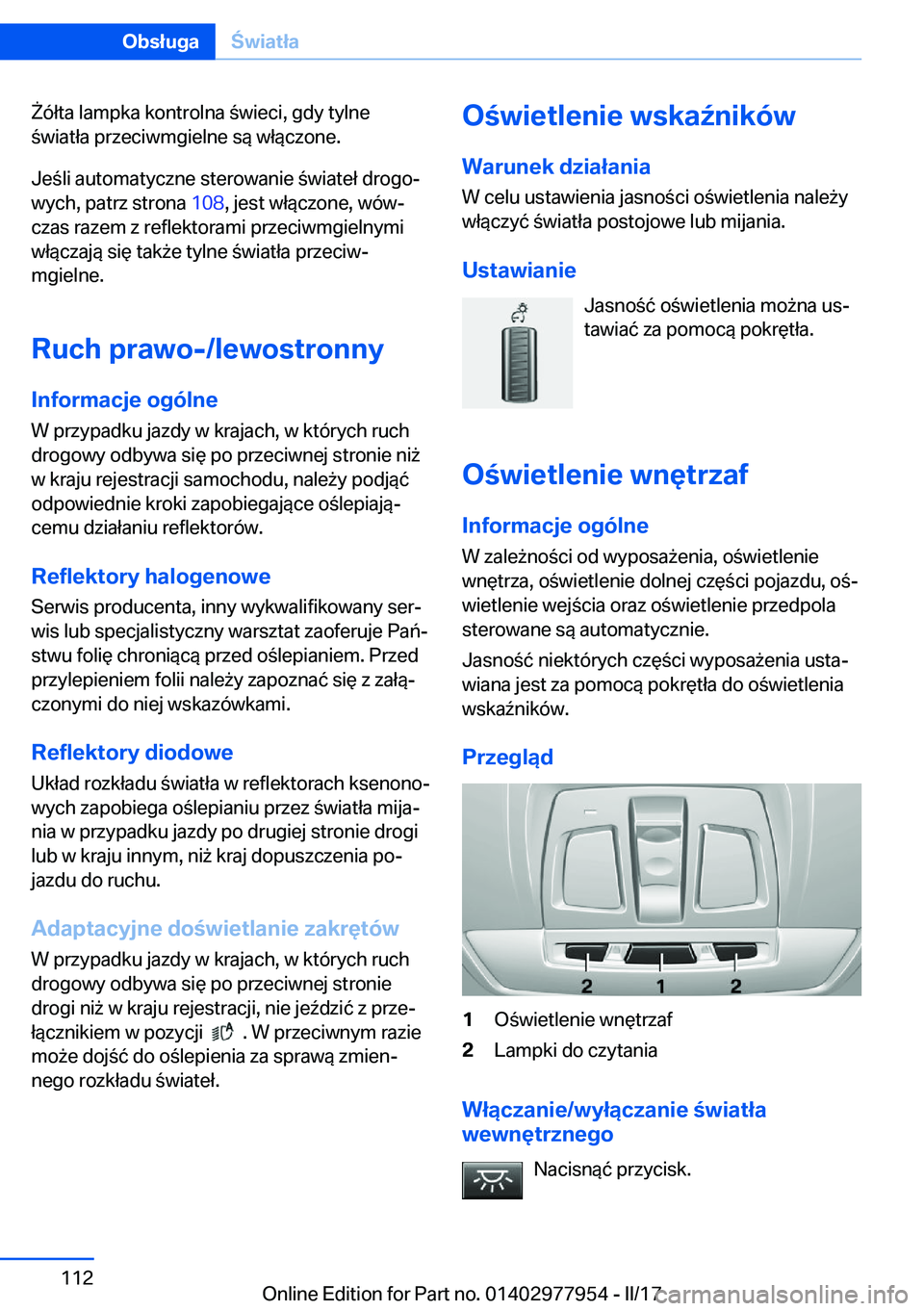 BMW 3 SERIES 2017  Instrukcja obsługi (in Polish)  8�