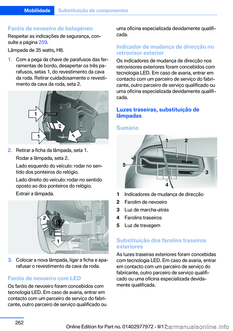 BMW 3 SERIES 2017  Manual do condutor (in Portuguese) �F�a�r�