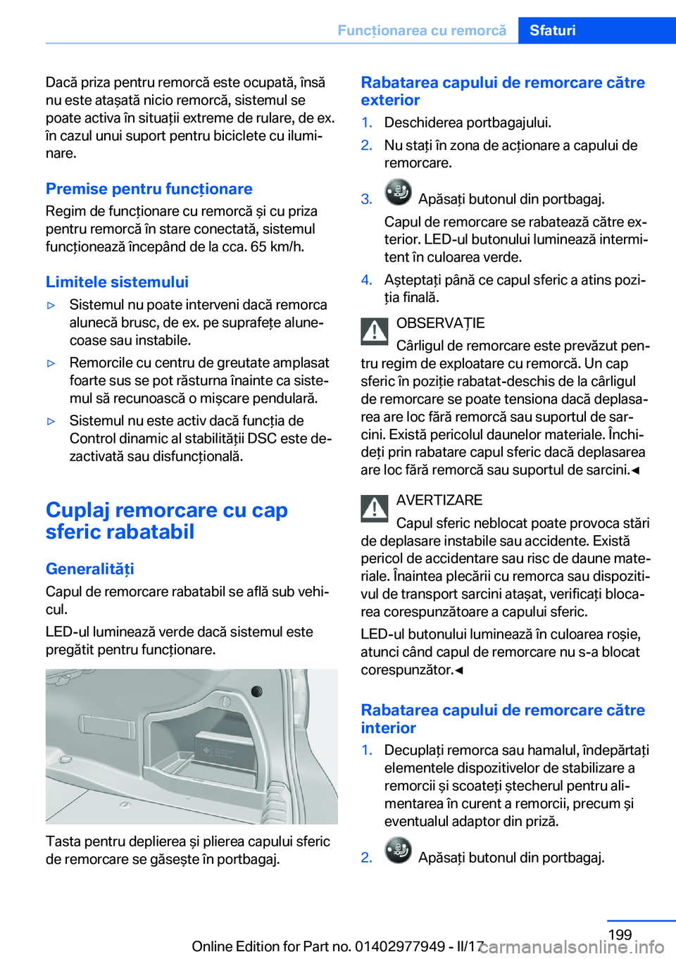 BMW 3 SERIES 2017  Ghiduri De Utilizare (in Romanian) �D�a�c�