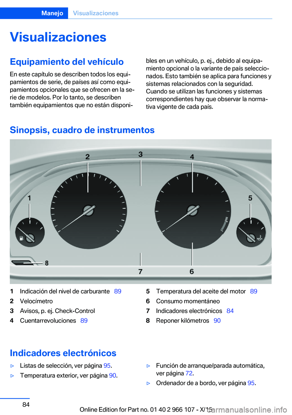 BMW 3 SERIES 2016 Manuales de Empleo (in Spanish) VisualizacionesEquipamiento del vehículoEn este capítulo se describen todos los equi‐
pamientos de serie, de países así como equi‐
pamientos opcionales que se ofrecen en la se‐
rie de modelo BMW 3 SERIES 2016 Manuales de Empleo (in Spanish) VisualizacionesEquipamiento del vehículoEn este capítulo se describen todos los equi‐
pamientos de serie, de países así como equi‐
pamientos opcionales que se ofrecen en la se‐
rie de modelo