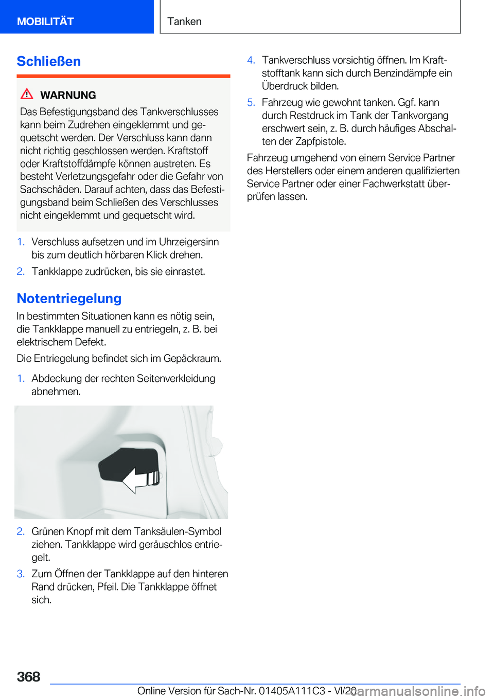 BMW 3 SERIES SEDAN PLUG-IN HYBRID 2021  Betriebsanleitungen (in German) �S�c�h�l�i�e�