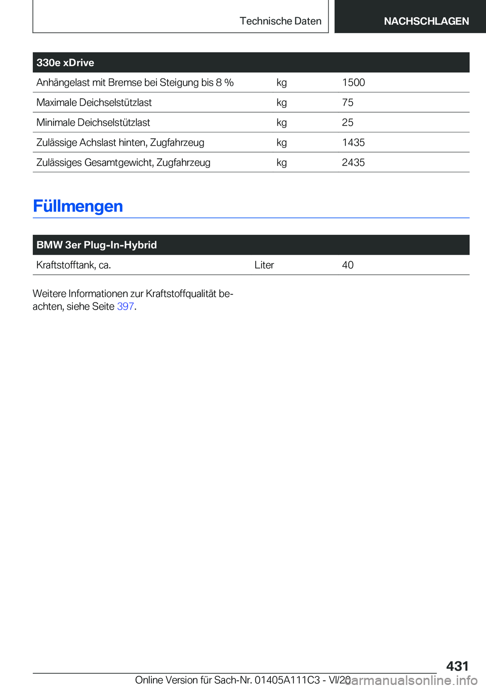BMW 3 SERIES SEDAN PLUG-IN HYBRID 2021  Betriebsanleitungen (in German) �3�3�0�e��x�D�r�i�v�e�A�n�h�