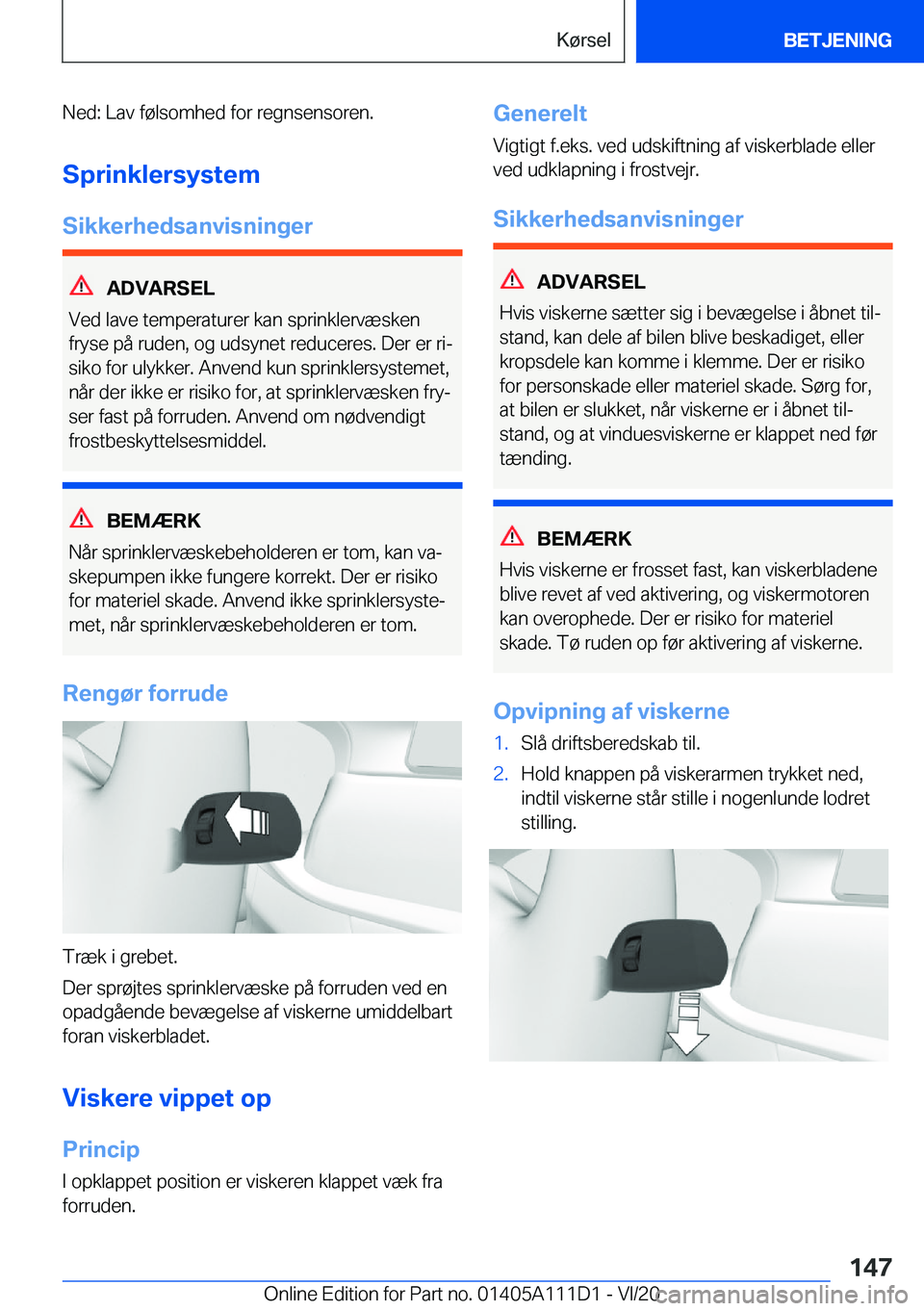 BMW 3 SERIES SEDAN PLUG-IN HYBRID 2021  InstruktionsbØger (in Danish) �N�e�d�:��L�a�v��f�