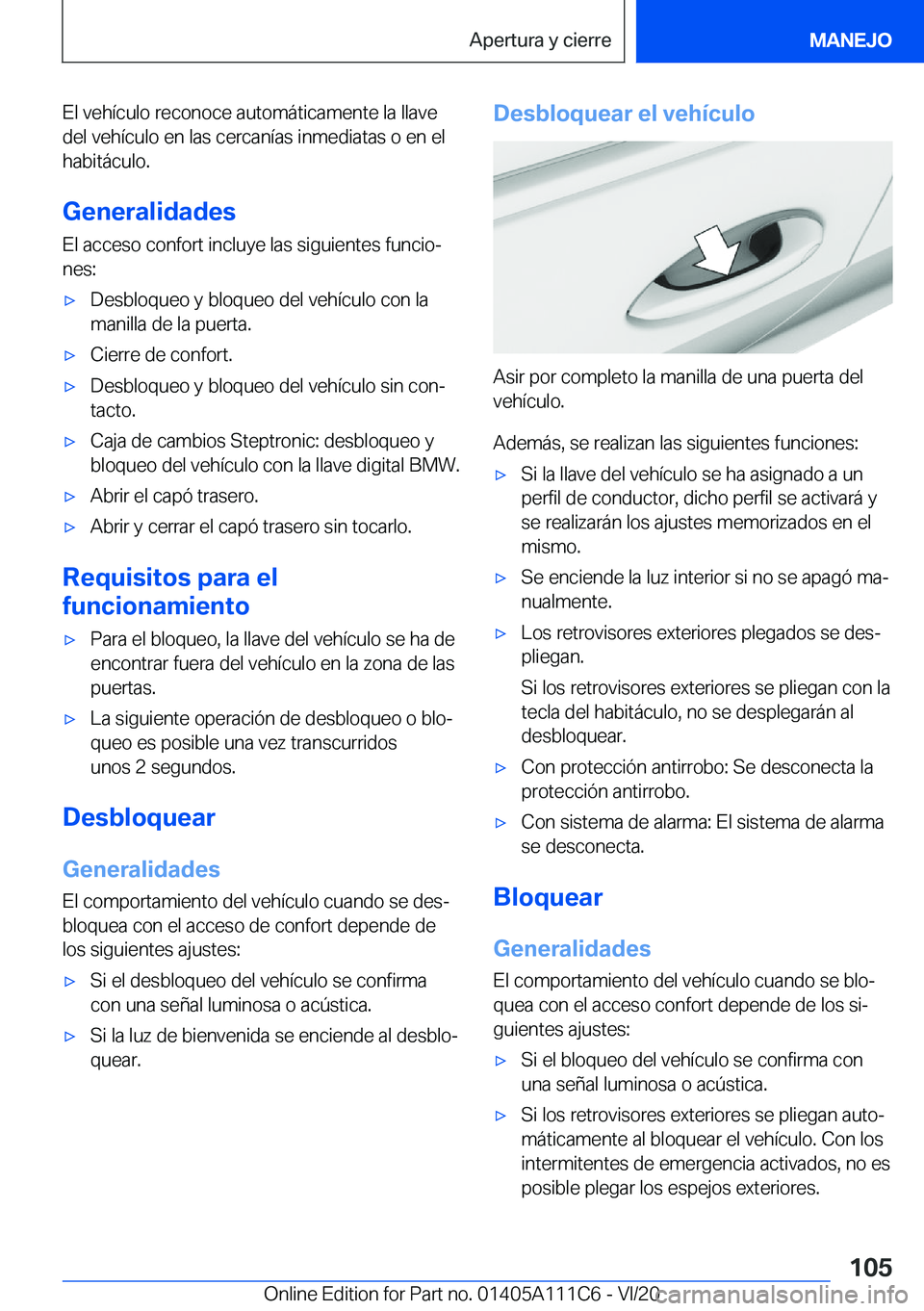 BMW 3 SERIES SEDAN PLUG-IN HYBRID 2021  Manuales de Empleo (in Spanish) �E�l��v�e�h�