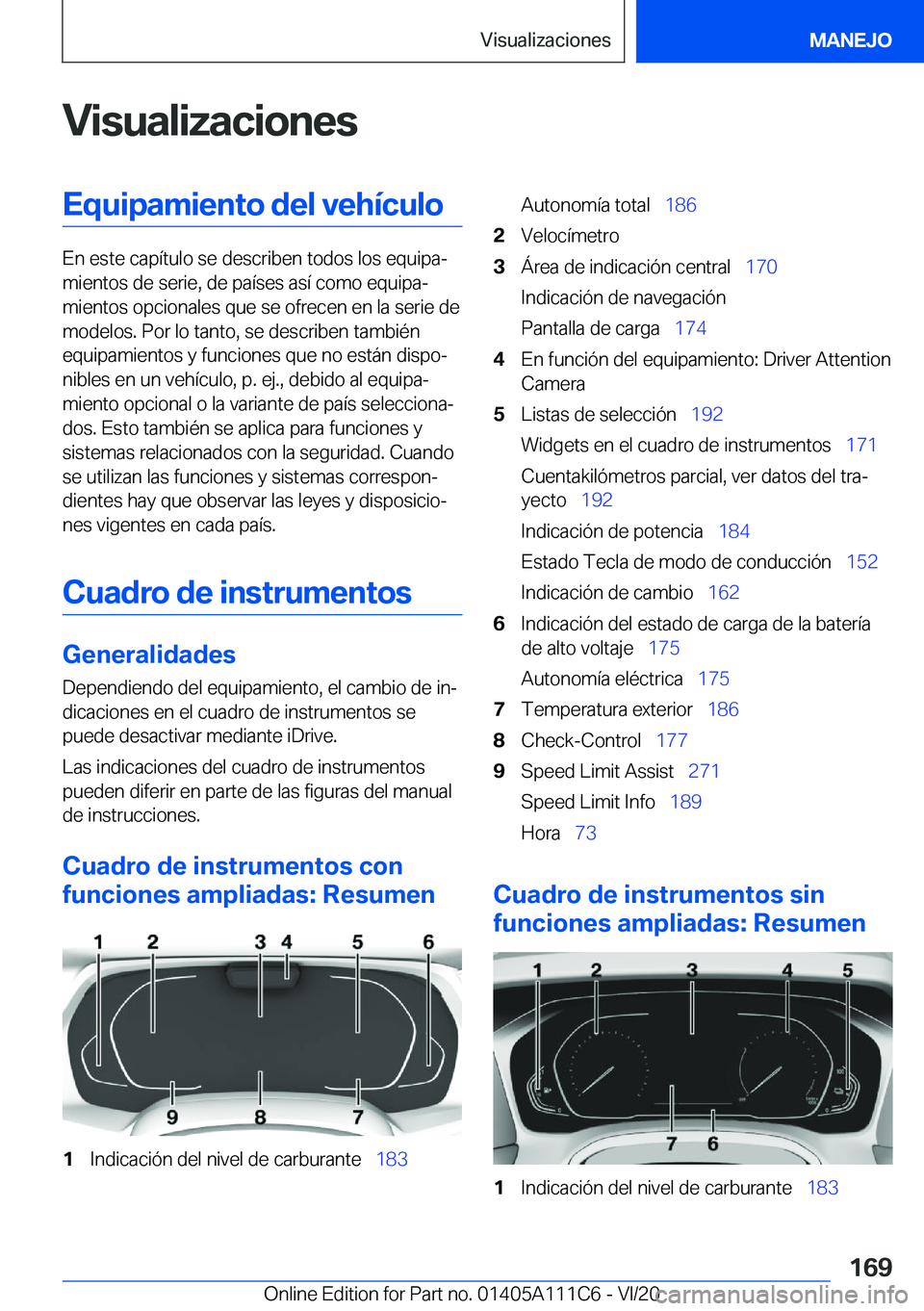 BMW 3 SERIES SEDAN PLUG-IN HYBRID 2021  Manuales de Empleo (in Spanish) �V�i�s�u�a�l�i�z�a�c�i�o�n�e�s�E�q�u�i�p�a�m�i�e�n�t�o��d�e�l��v�e�h�