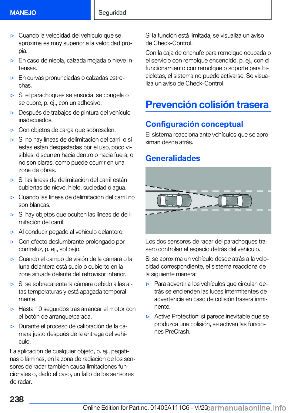 BMW 3 SERIES SEDAN PLUG-IN HYBRID 2021  Manuales de Empleo (in Spanish) 'x�C�u�a�n�d�o��l�a��v�e�l�o�c�i�d�a�d��d�e�l��v�e�h�