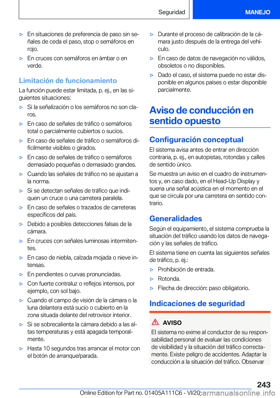 BMW 3 SERIES SEDAN PLUG-IN HYBRID 2021  Manuales de Empleo (in Spanish) 'x�E�n��s�i�t�u�a�c�i�o�n�e�s��d�e��p�r�e�f�e�r�e�n�c�i�a��d�e��p�a�s�o��s�i�n��s�eª�