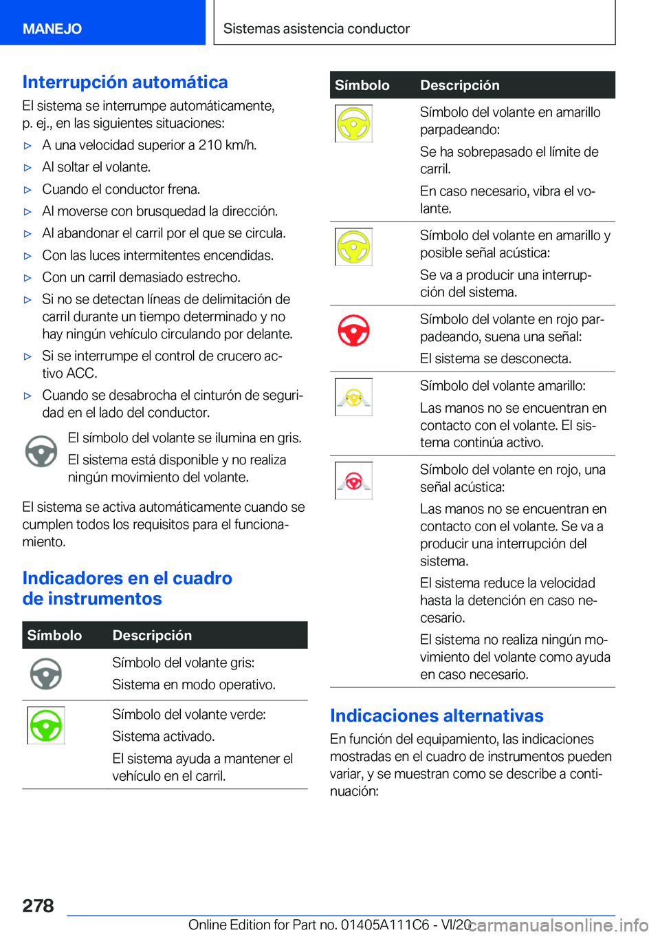 BMW 3 SERIES SEDAN PLUG-IN HYBRID 2021  Manuales de Empleo (in Spanish) �I�n�t�e�r�r�u�p�c�i�