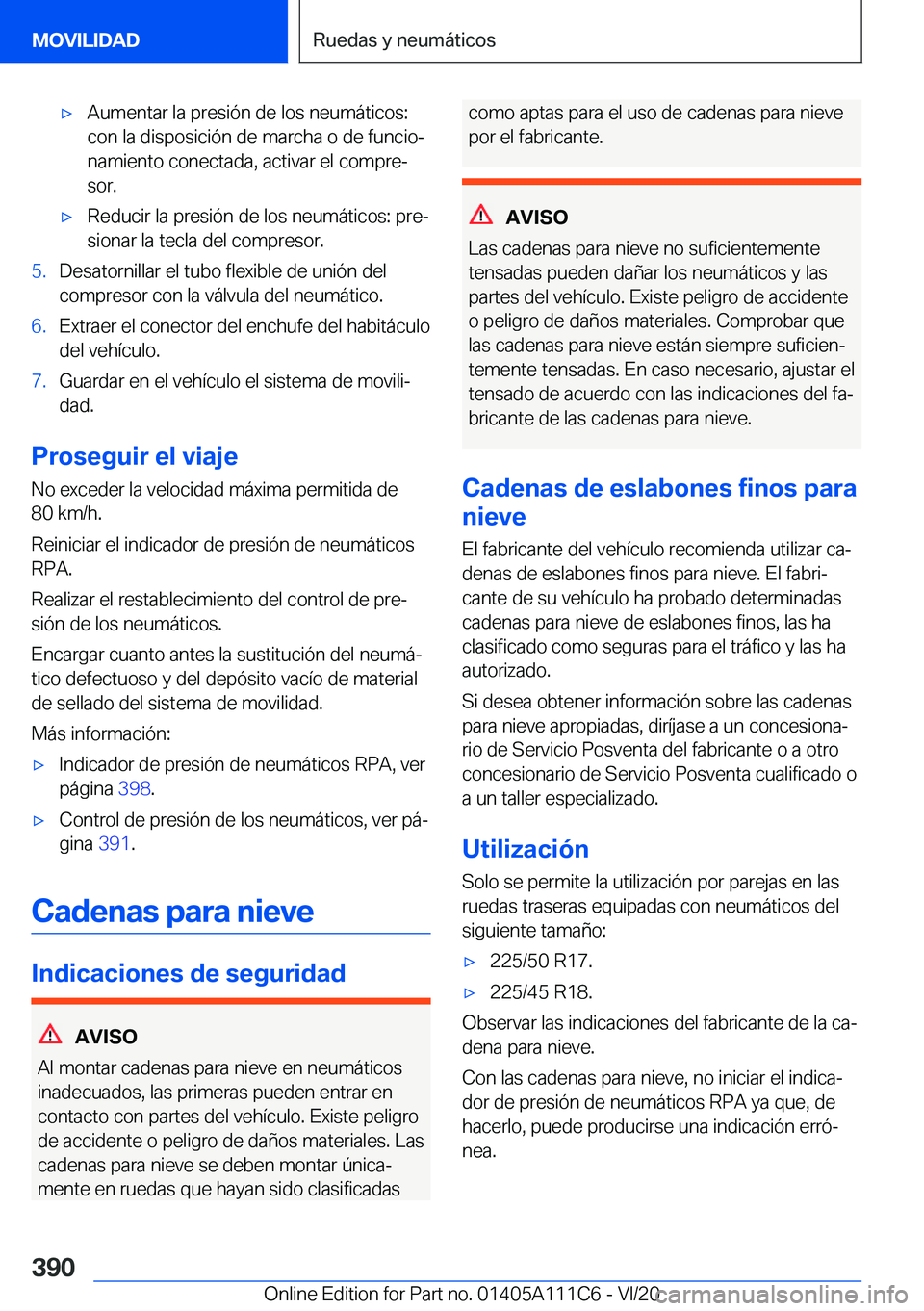 BMW 3 SERIES SEDAN PLUG-IN HYBRID 2021  Manuales de Empleo (in Spanish) 'x�A�u�m�e�n�t�a�r��l�a��p�r�e�s�i�