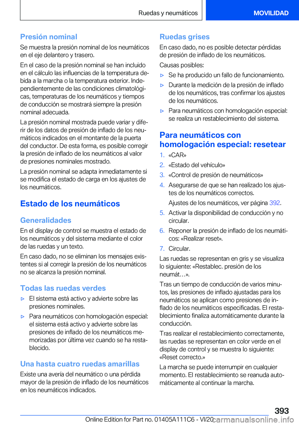 BMW 3 SERIES SEDAN PLUG-IN HYBRID 2021  Manuales de Empleo (in Spanish) �P�r�e�s�i�