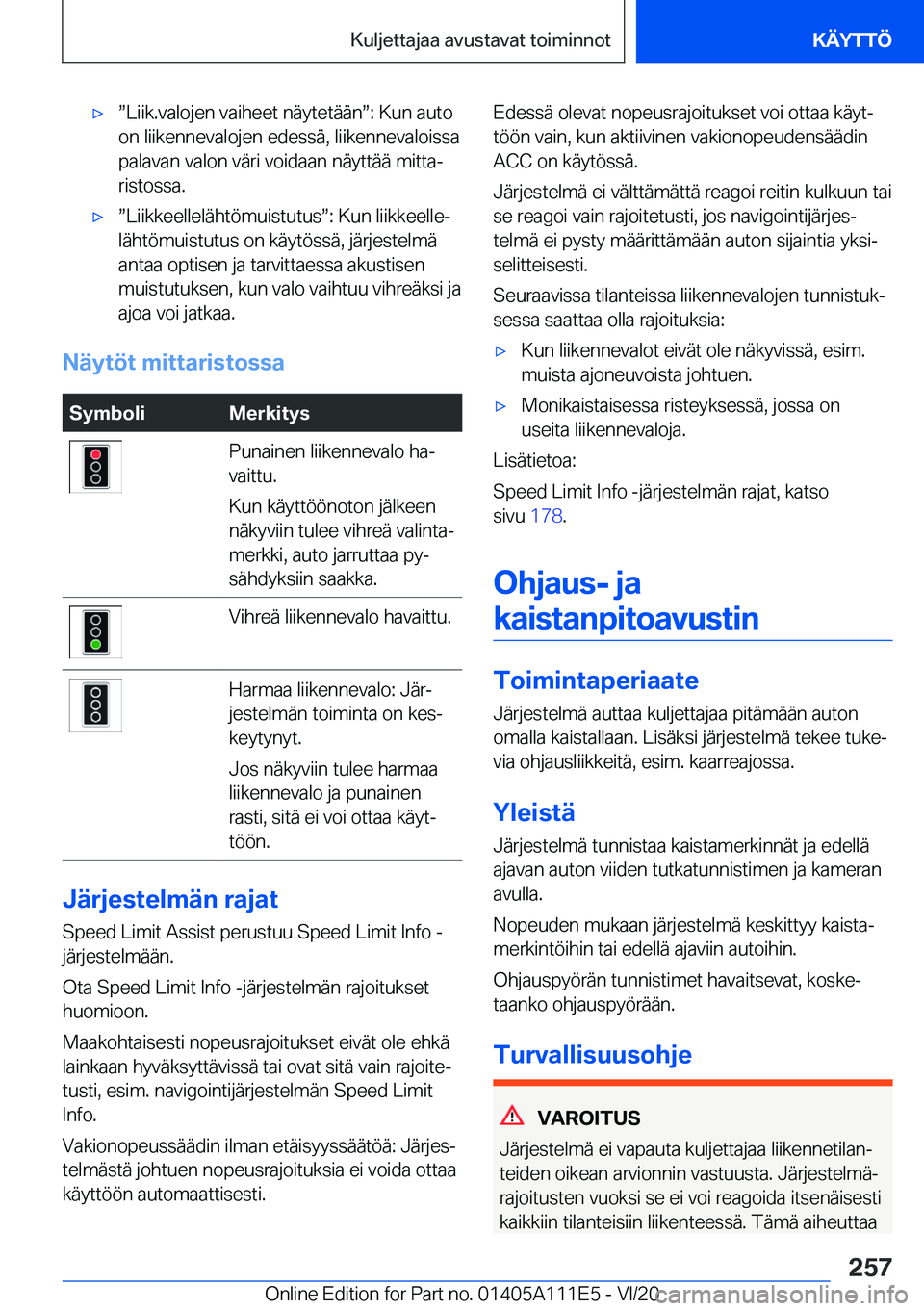 BMW 3 SERIES SEDAN PLUG-IN HYBRID 2021  Omistajan Käsikirja (in Finnish) 'xw�L�i�i�k�.�v�a�l�o�j�e�n��v�a�i�h�e�e�t��n�