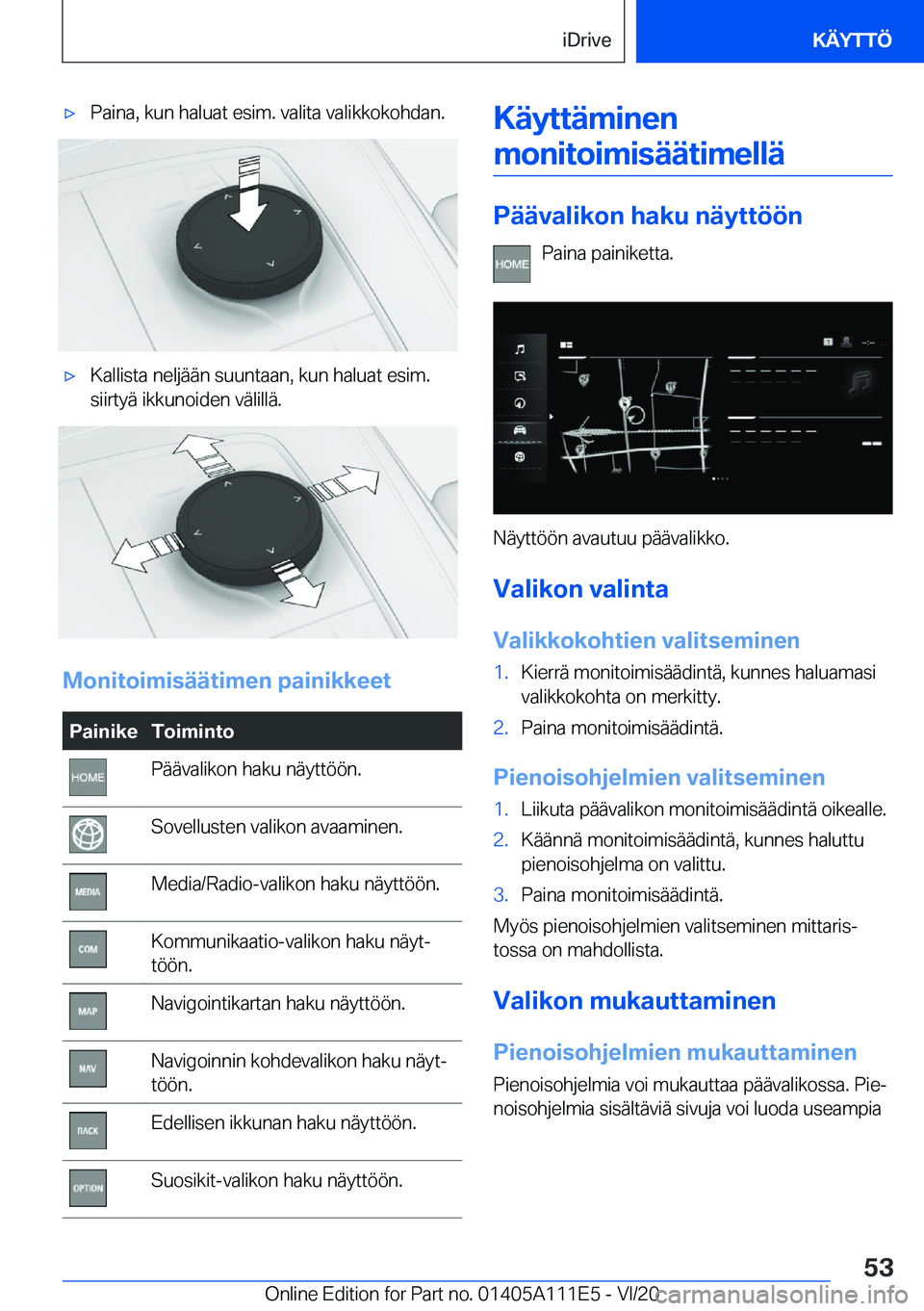 BMW 3 SERIES SEDAN PLUG-IN HYBRID 2021  Omistajan Käsikirja (in Finnish) 'x�P�a�i�n�a�,��k�u�n��h�a�l�u�a�t��e�s�i�m�.��v�a�l�i�t�a��v�a�l�i�k�k�o�k�o�h�d�a�n�.'x�K�a�l�l�i�s�t�a��n�e�l�j�