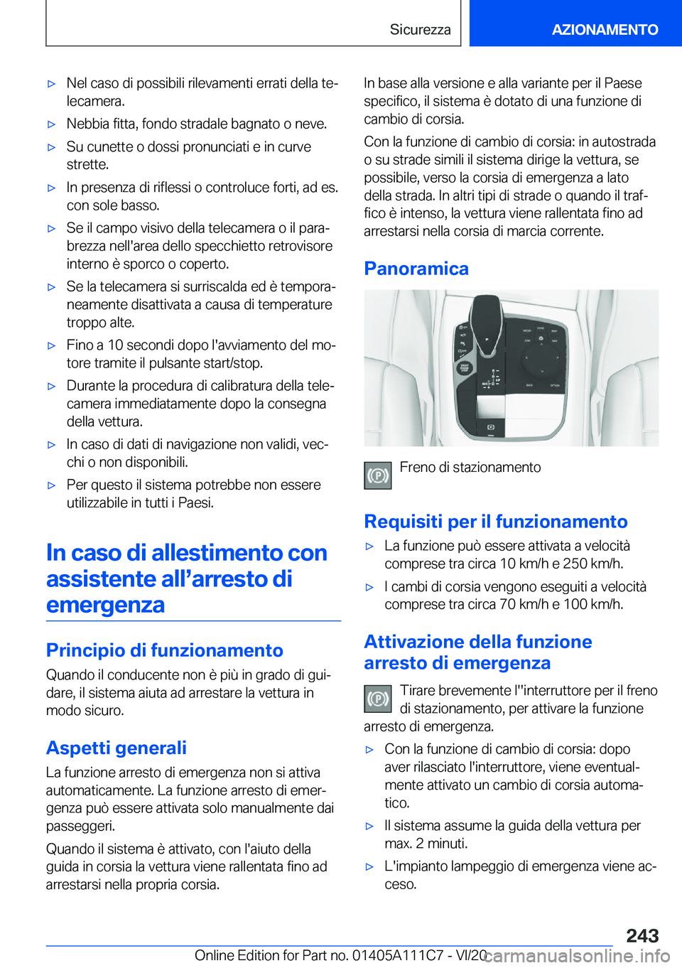 BMW 3 SERIES SEDAN PLUG-IN HYBRID 2021  Libretti Di Uso E manutenzione (in Italian) 'x�N�e�l��c�a�s�o��d�i��p�o�s�s�i�b�i�l�i��r�i�l�e�v�a�m�e�n�t�i��e�r�r�a�t�i��d�e�l�l�a��t�eª
�l�e�c�a�m�e�r�a�.'x�N�e�b�b�i�a��f�i�t�t�a�,��f�o�n�d�o��s�t�r�a�d�a�l�e��b�a�g�n�a