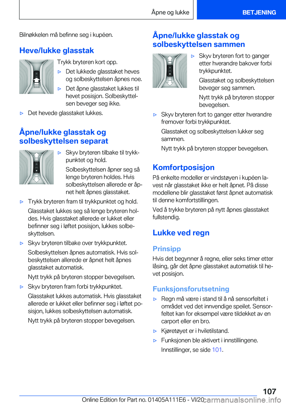 BMW 3 SERIES SEDAN PLUG-IN HYBRID 2021  InstruksjonsbØker (in Norwegian) �B�i�l�n�