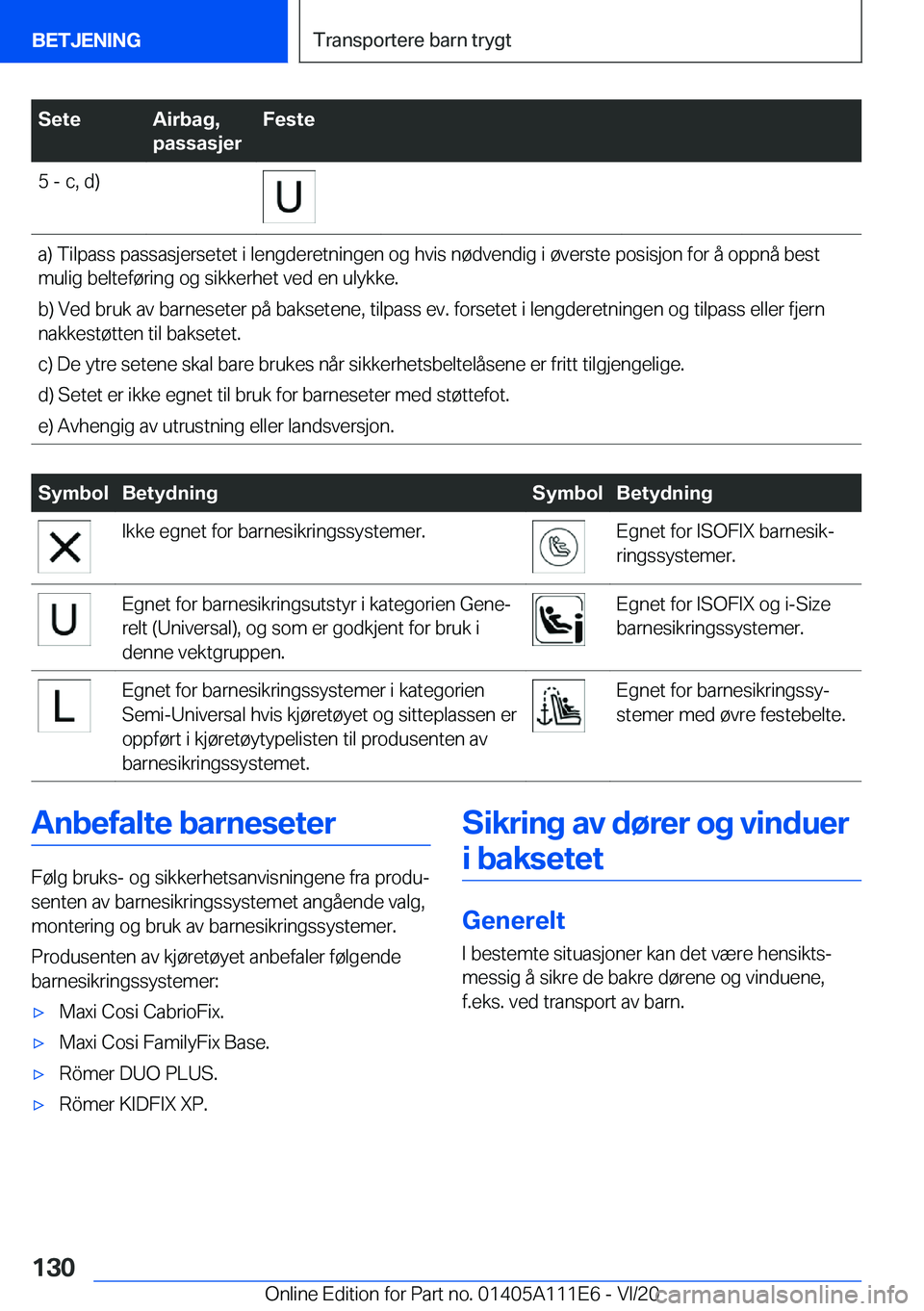 BMW 3 SERIES SEDAN PLUG-IN HYBRID 2021  InstruksjonsbØker (in Norwegian) �S�e�t�e�A�i�r�b�a�g�,
�p�a�s�s�a�s�j�e�r�F�e�s�t�e�5��-��c�,��d�)�a�)��T�i�l�p�a�s�s��p�a�s�s�a�s�j�e�r�s�e�t�e�t��i��l�e�n�g�d�e�r�e�t�n�i�n�g�e�n��o�g��h�v�i�s��n�