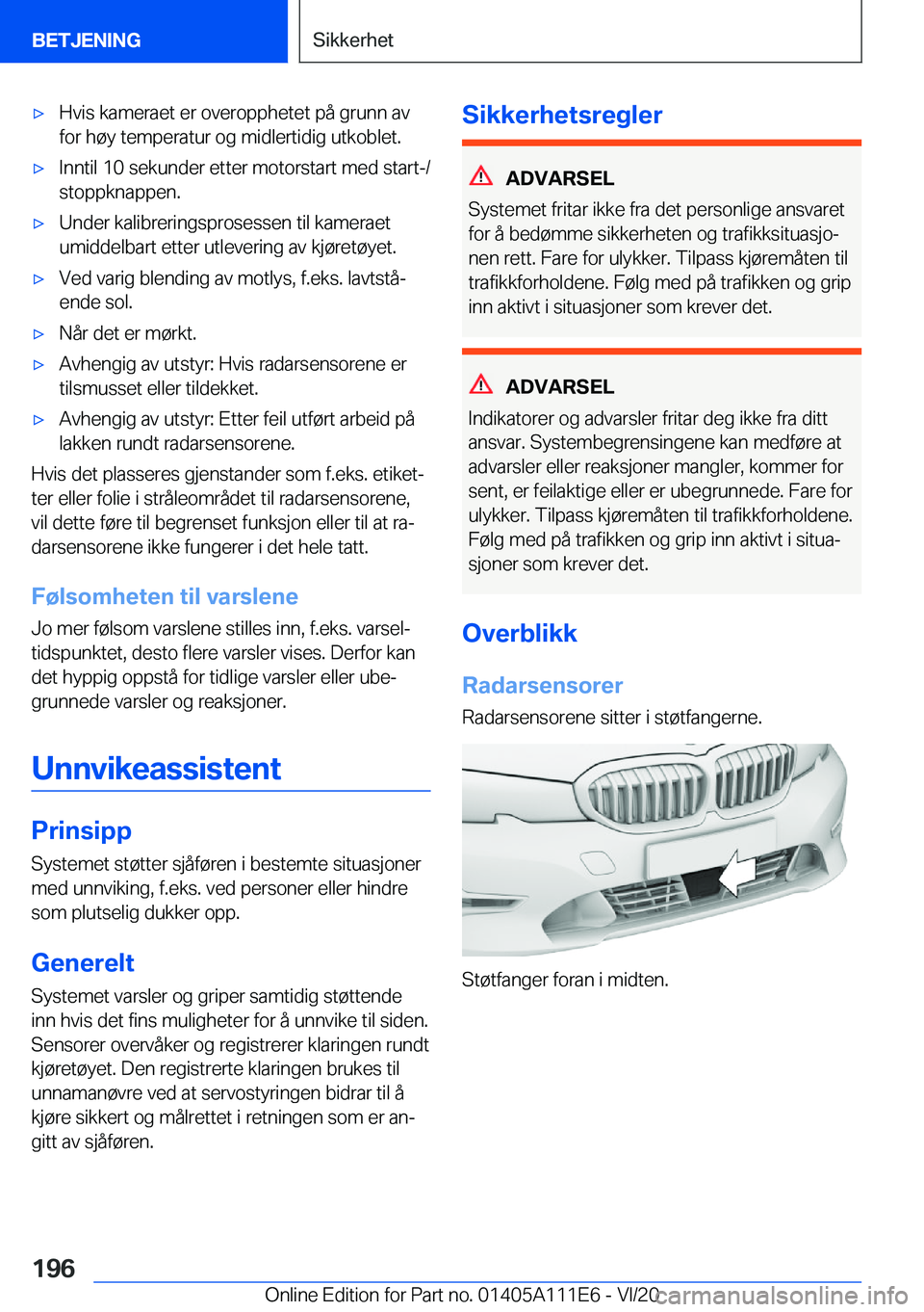 BMW 3 SERIES SEDAN PLUG-IN HYBRID 2021  InstruksjonsbØker (in Norwegian) 'x�H�v�i�s��k�a�m�e�r�a�e�t��e�r��o�v�e�r�o�p�p�h�e�t�e�t��p�å��g�r�u�n�n��a�v�f�o�r��h�