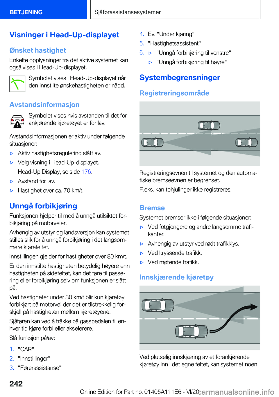 BMW 3 SERIES SEDAN PLUG-IN HYBRID 2021  InstruksjonsbØker (in Norwegian) �V�i�s�n�i�n�g�e�r��i��H�e�a�d�-�U�p�-�d�i�s�p�l�a�y�e�t
�