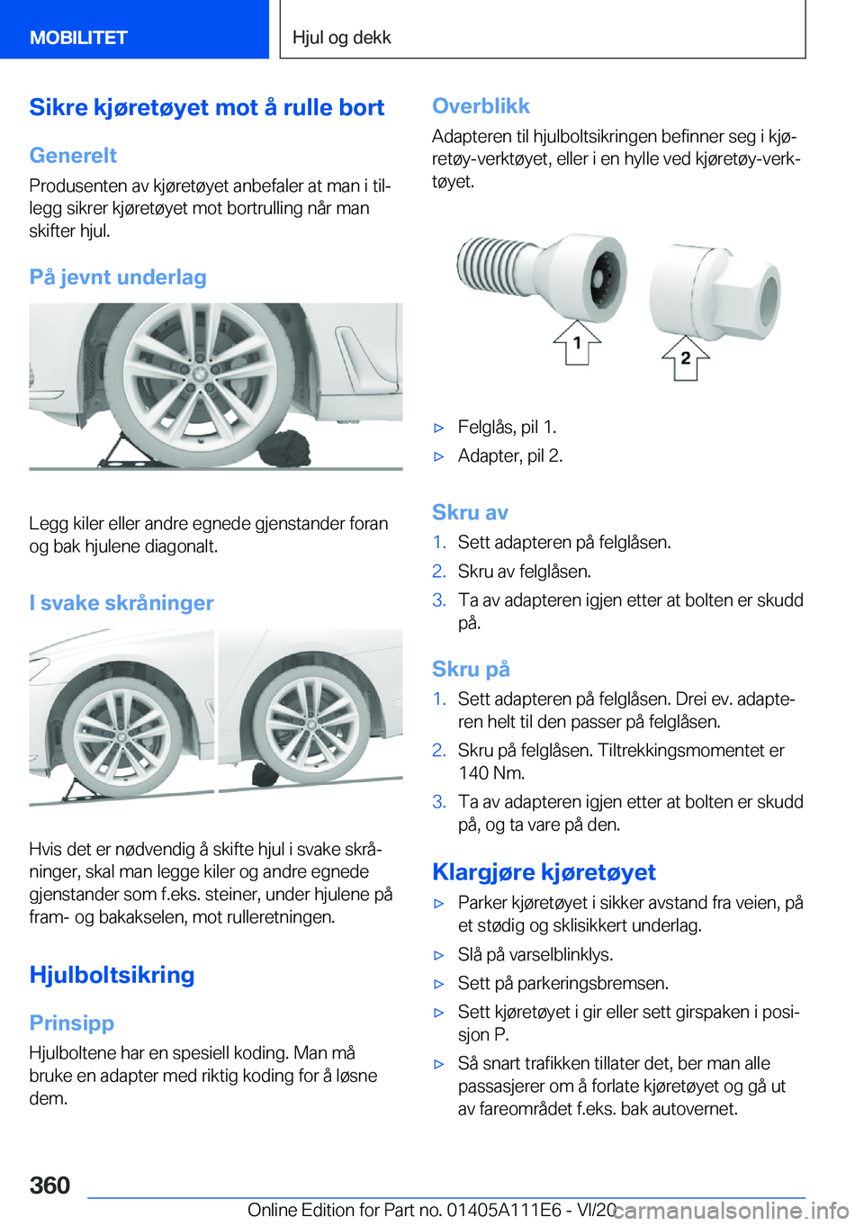 BMW 3 SERIES SEDAN PLUG-IN HYBRID 2021  InstruksjonsbØker (in Norwegian) �S�i�k�r�e��k�j�