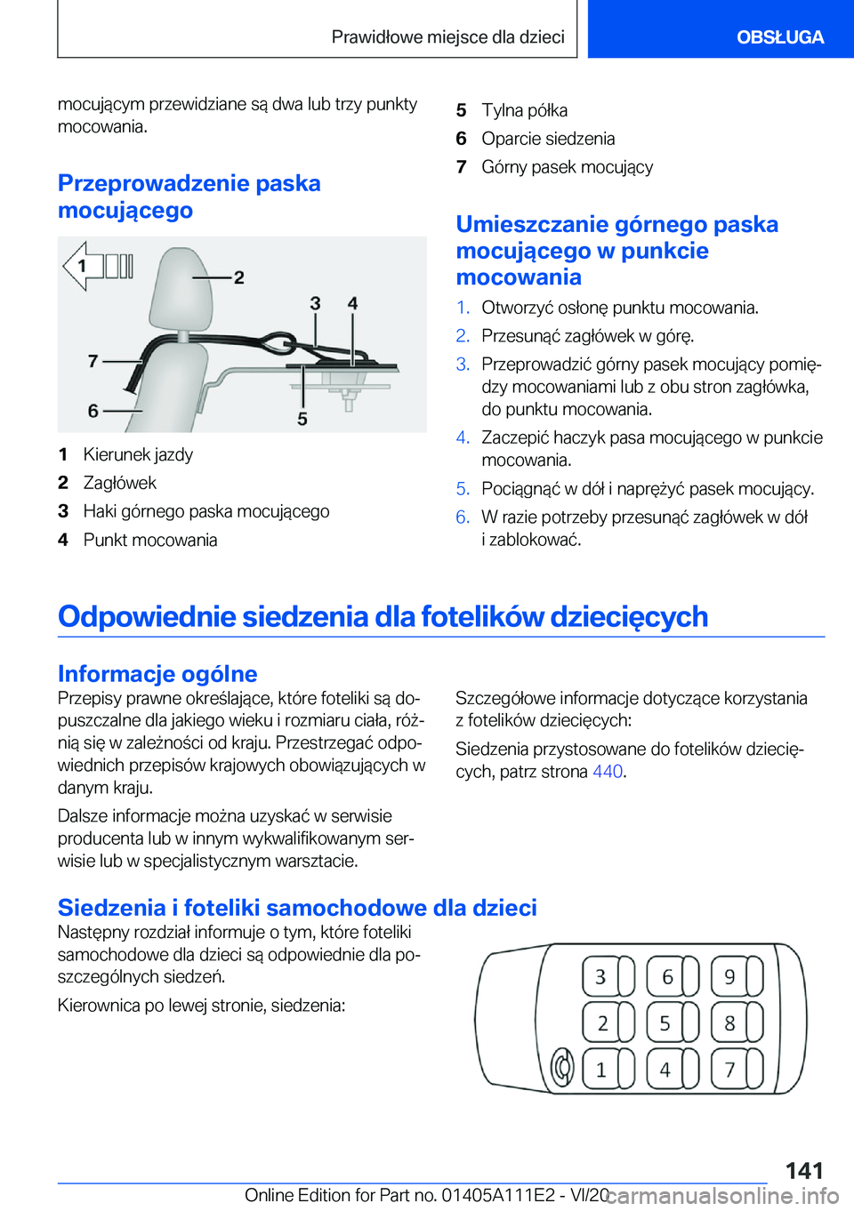 BMW 3 SERIES SEDAN PLUG-IN HYBRID 2021  Instrukcja obsługi (in Polish) �m�o�c�u�j�