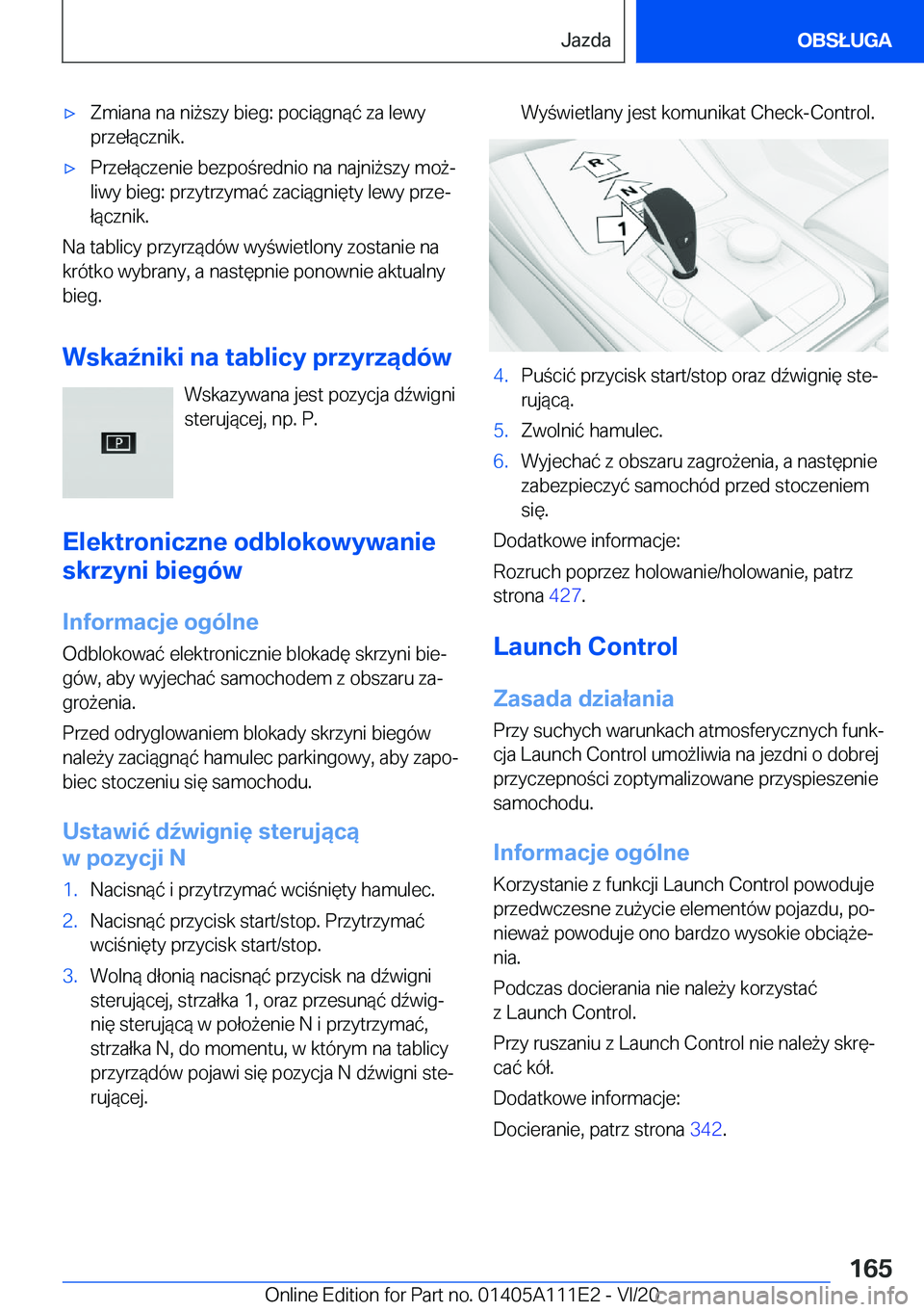 BMW 3 SERIES SEDAN PLUG-IN HYBRID 2021  Instrukcja obsługi (in Polish) 'x�Z�m�i�a�n�a��n�a��n�i9�s�z�y��b�i�e�g�:��p�o�c�i�
