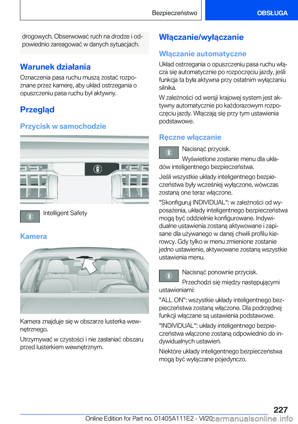BMW 3 SERIES SEDAN PLUG-IN HYBRID 2021  Instrukcja obsługi (in Polish) �d�r�o�g�o�w�y�c�h�.��O�b�s�e�r�w�o�w�a�