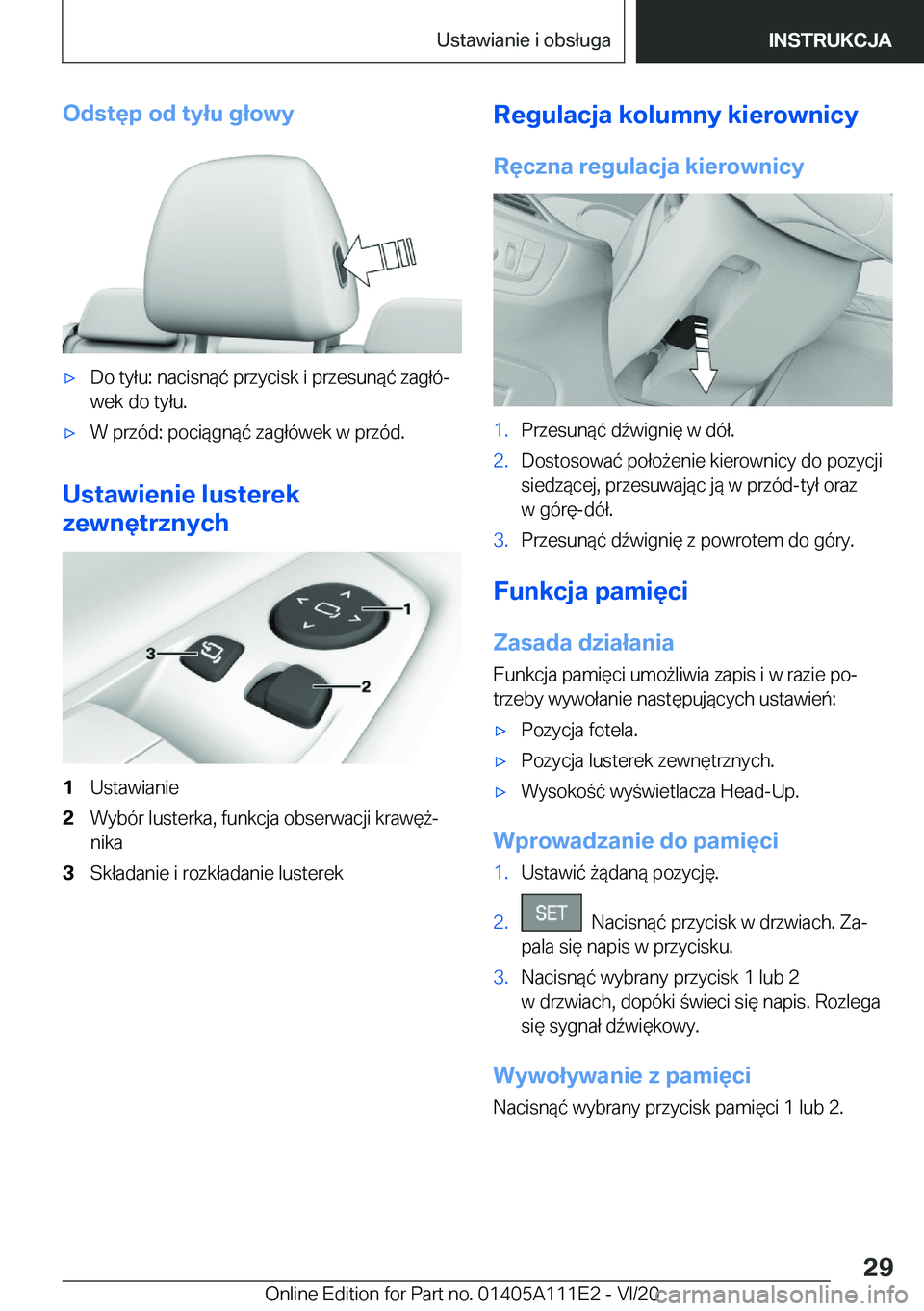 BMW 3 SERIES SEDAN PLUG-IN HYBRID 2021  Instrukcja obsługi (in Polish) �O�d�s�t�