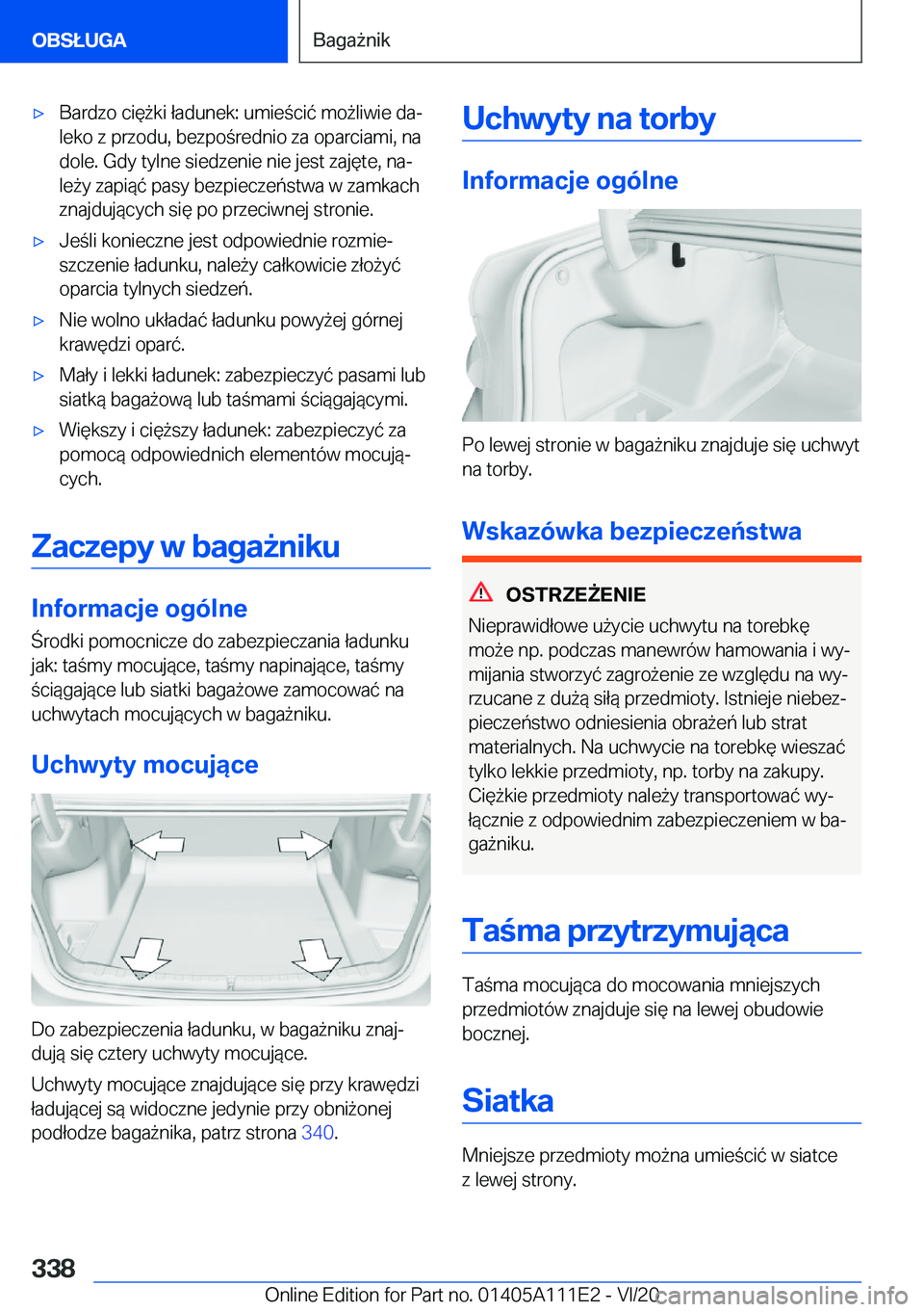 BMW 3 SERIES SEDAN PLUG-IN HYBRID 2021  Instrukcja obsługi (in Polish) 'x�B�a�r�d�z�o��c�i�