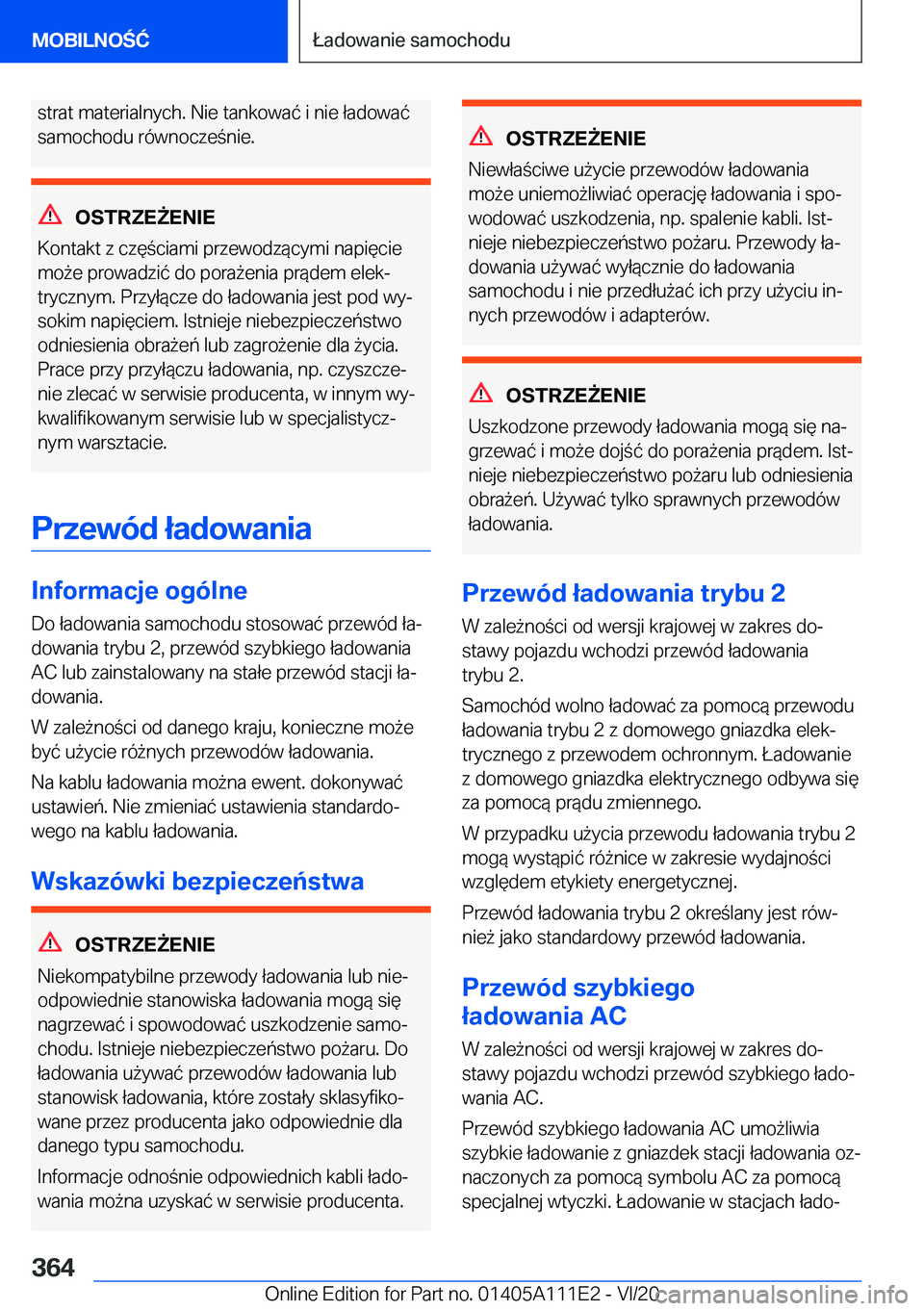 BMW 3 SERIES SEDAN PLUG-IN HYBRID 2021  Instrukcja obsługi (in Polish) �s�t�r�a�t��m�a�t�e�r�i�a�l�n�y�c�h�.��N�i�e��t�a�n�k�o�w�a�