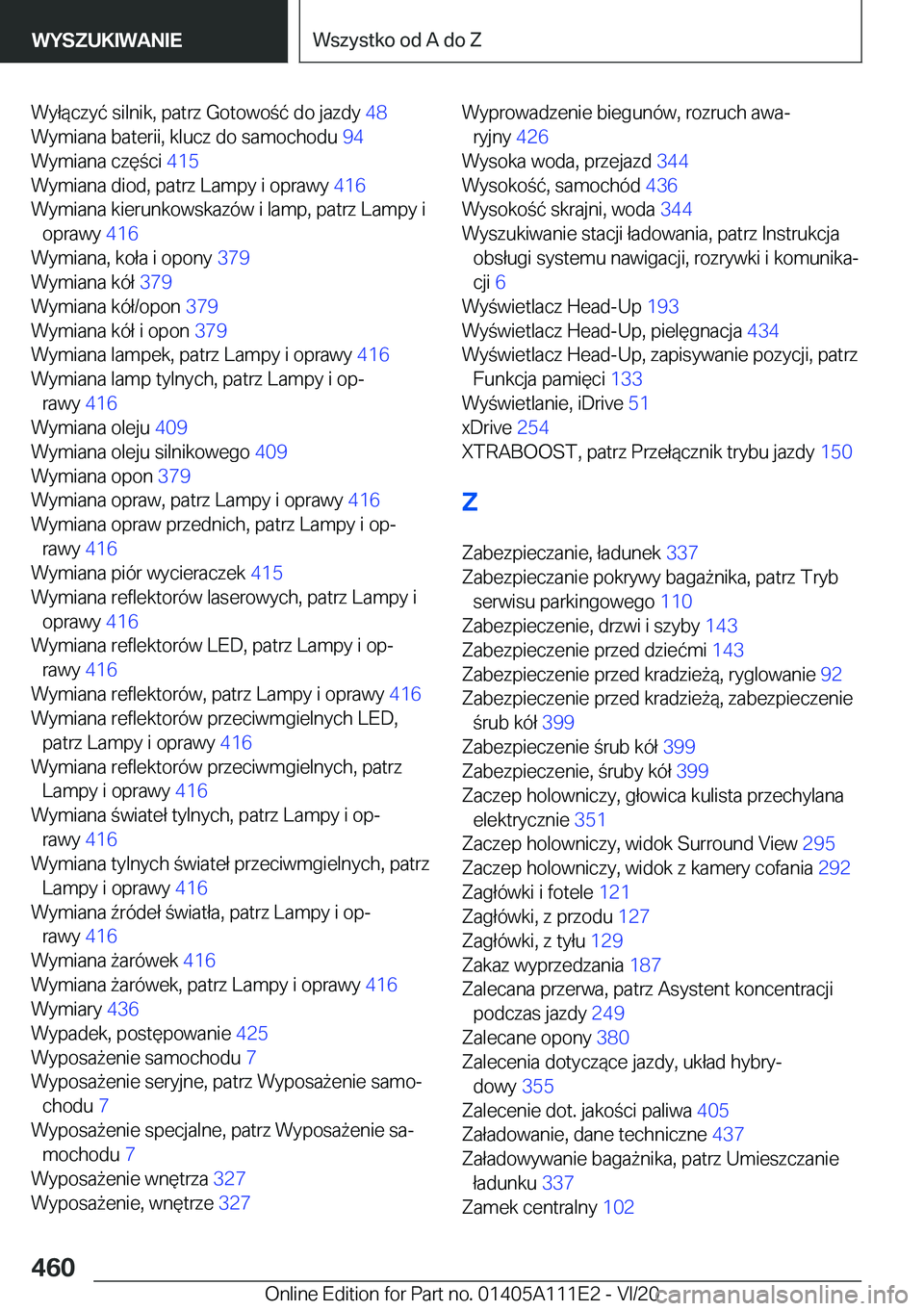 BMW 3 SERIES SEDAN PLUG-IN HYBRID 2021  Instrukcja obsługi (in Polish) �W�y�ł�