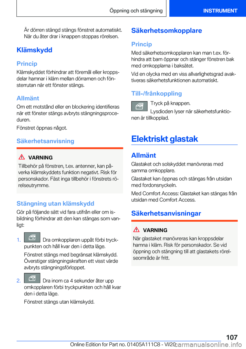 BMW 3 SERIES SEDAN PLUG-IN HYBRID 2021  InstruktionsbÖcker (in Swedish) �Ä�r��d�