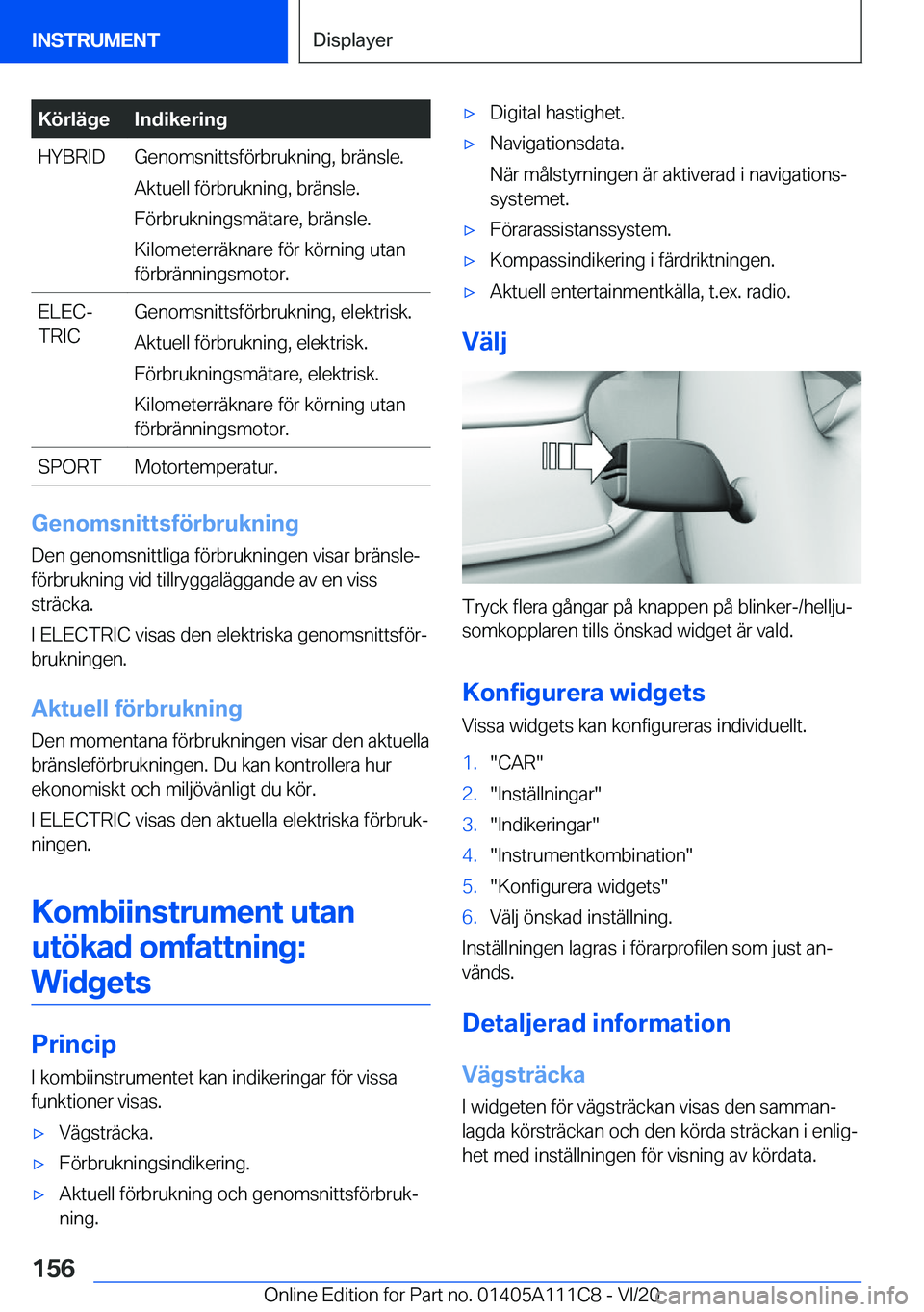 BMW 3 SERIES SEDAN PLUG-IN HYBRID 2021  InstruktionsbÖcker (in Swedish) �K�