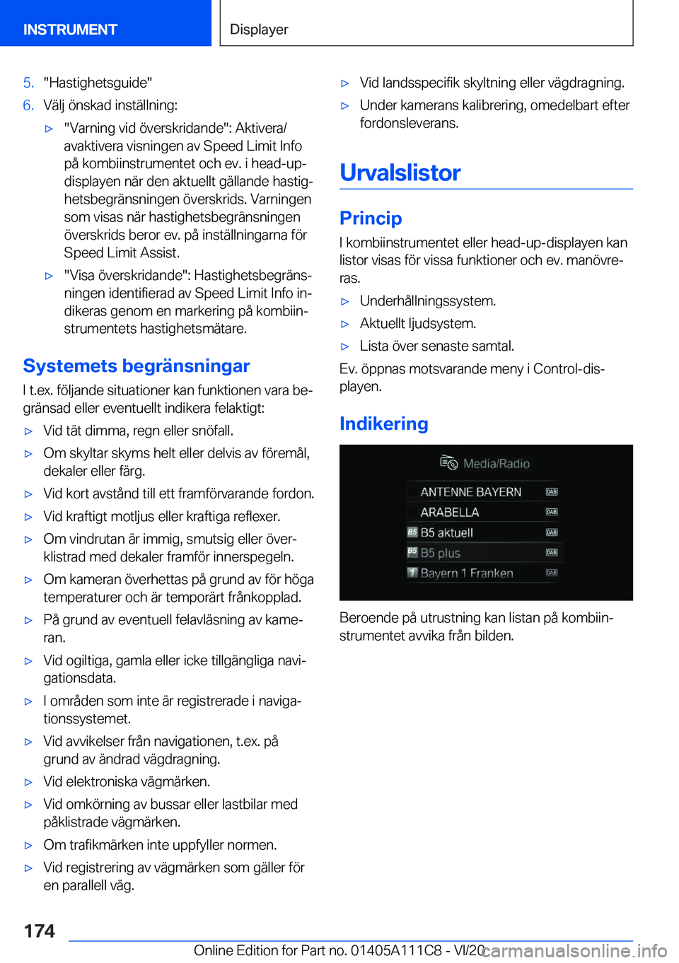 BMW 3 SERIES SEDAN PLUG-IN HYBRID 2021  InstruktionsbÖcker (in Swedish) �5�.��H�a�s�t�i�g�h�e�t�s�g�u�i�d�e��6�.�V�ä�l�j��