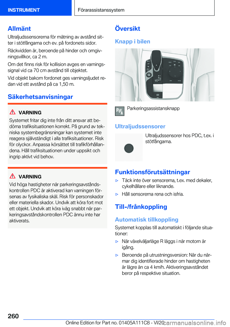 BMW 3 SERIES SEDAN PLUG-IN HYBRID 2021  InstruktionsbÖcker (in Swedish) �A�l�l�m�ä�n�t
�U�l�t�r�a�l�j�u�d�s�s�e�n�s�o�r�e�r�n�a��f�