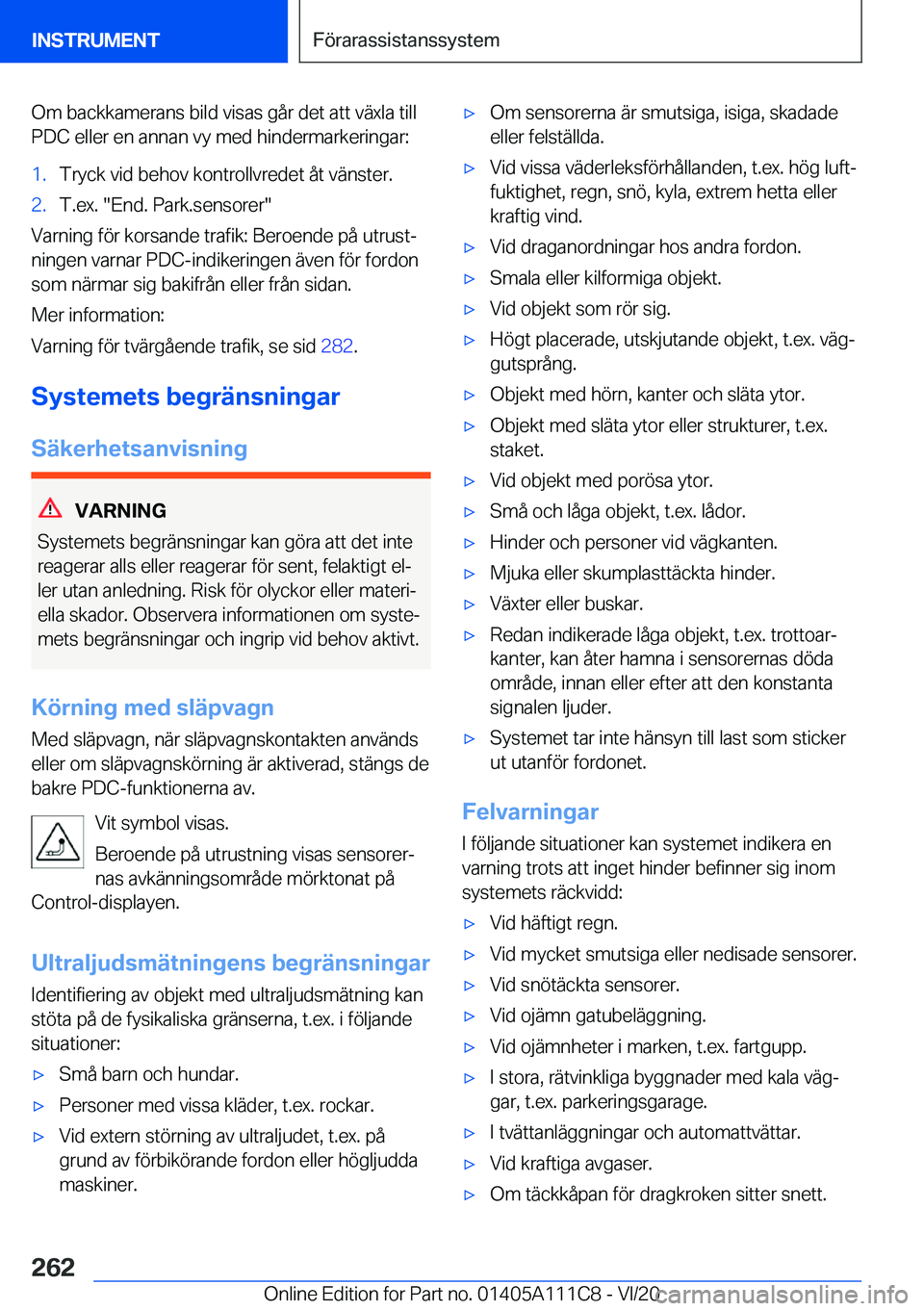 BMW 3 SERIES SEDAN PLUG-IN HYBRID 2021  InstruktionsbÖcker (in Swedish) �O�m��b�a�c�k�k�a�m�e�r�a�n�s��b�i�l�d��v�i�s�a�s��g�å�r��d�e�t��a�t�t��v�ä�x�l�a��t�i�l�l
�P�D�C��e�l�l�e�r��e�n��a�n�n�a�n��v�y��m�e�d��h�i�n�d�e�r�m�a�r�k�e�r�i�n�g�a�r�:�1�.�T�r�y�