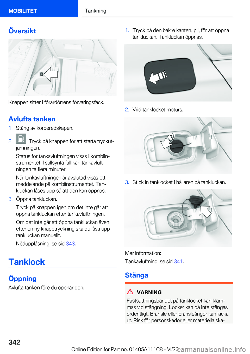 BMW 3 SERIES SEDAN PLUG-IN HYBRID 2021  InstruktionsbÖcker (in Swedish) �