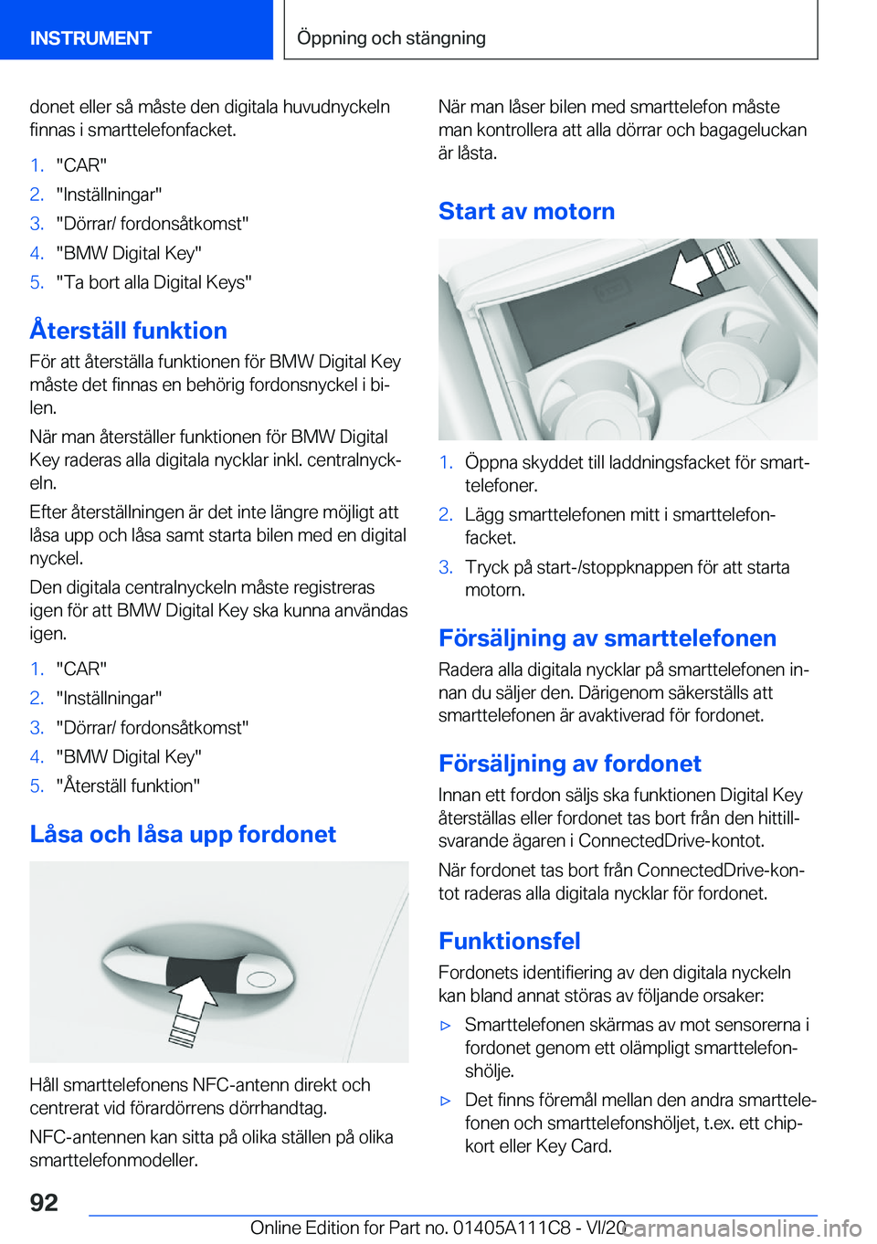BMW 3 SERIES SEDAN PLUG-IN HYBRID 2021  InstruktionsbÖcker (in Swedish) �d�o�n�e�t��e�l�l�e�r��s�å��m�å�s�t�e��d�e�n��d�i�g�i�t�a�l�a��h�u�v�u�d�n�y�c�k�e�l�n�f�i�n�n�a�s��i��s�m�a�r�t�t�e�l�e�f�o�n�f�a�c�k�e�t�.�1�.��C�A�R��2�.��I�n�s�t�ä�l�l�n�i�n�g�a�r��