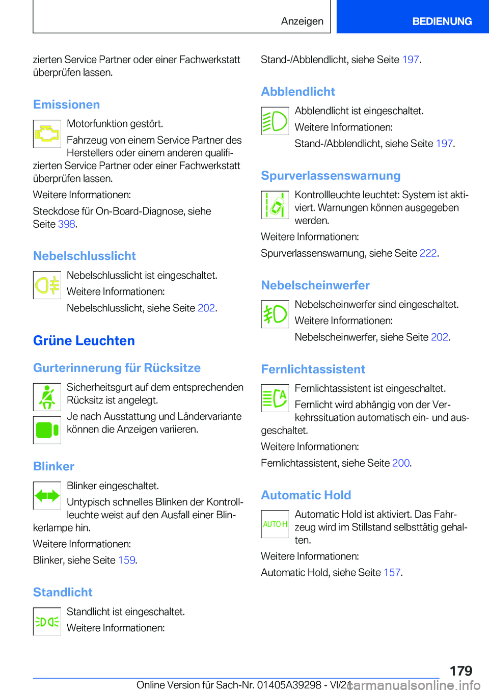 BMW 4 SERIES 2022  Betriebsanleitungen (in German) �z�i�e�r�t�e�n��S�e�r�v�i�c�e��P�a�r�t�n�e�r��o�d�e�r��e�i�n�e�r��F�a�c�h�w�e�r�k�s�t�a�t�t
�