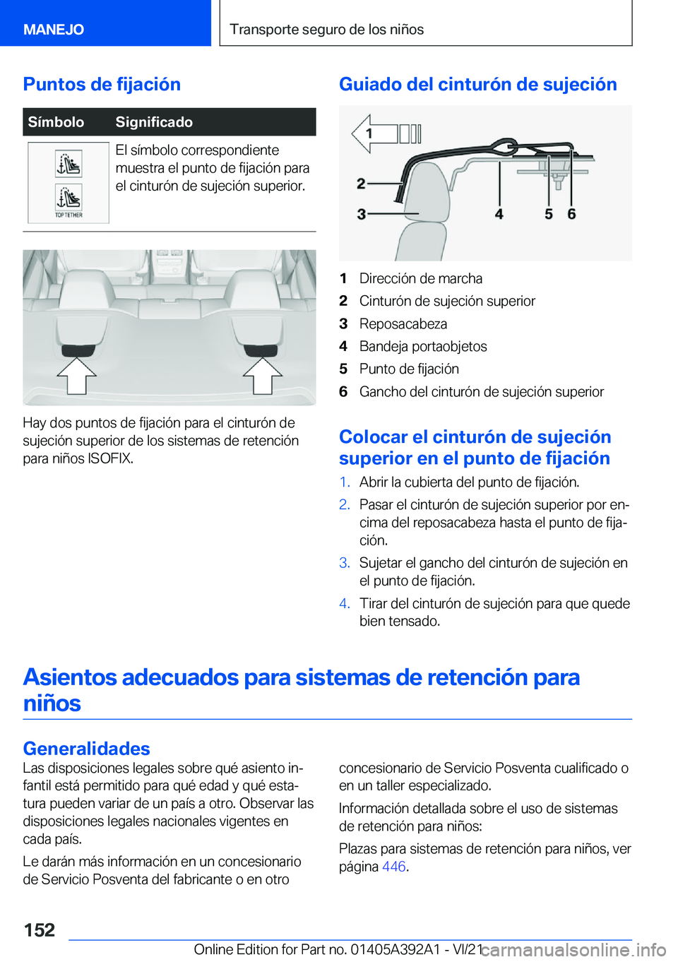 BMW 4 SERIES 2022  Manuales de Empleo (in Spanish) �P�u�n�t�o�s��d�e��f�i�j�a�c�i�