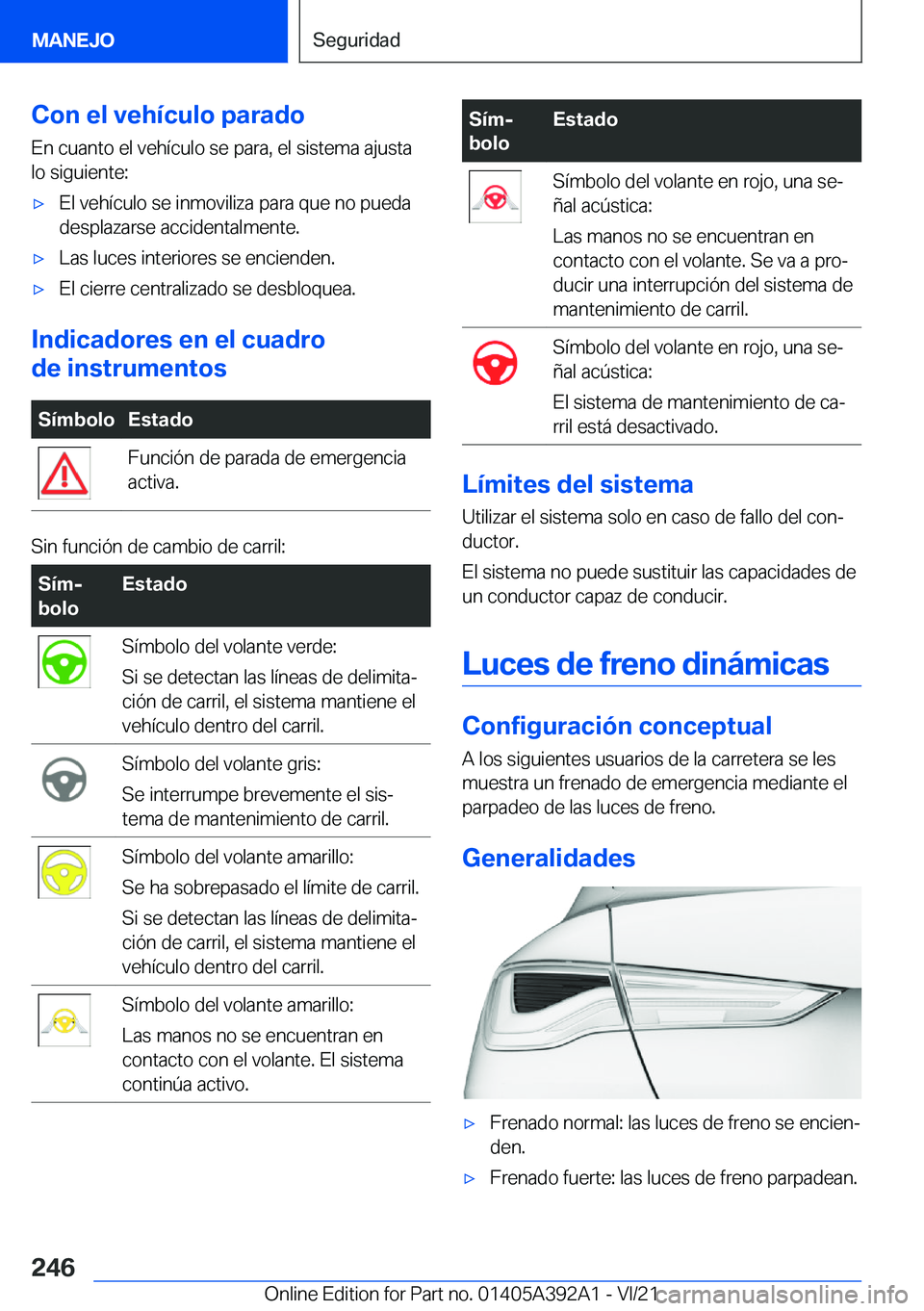 BMW 4 SERIES 2022  Manuales de Empleo (in Spanish) �C�o�n��e�l��v�e�h�