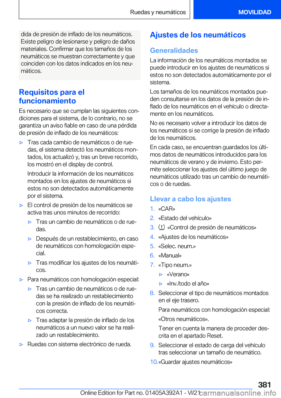 BMW 4 SERIES 2022  Manuales de Empleo (in Spanish) �d�i�d�a��d�e��p�r�e�s�i�