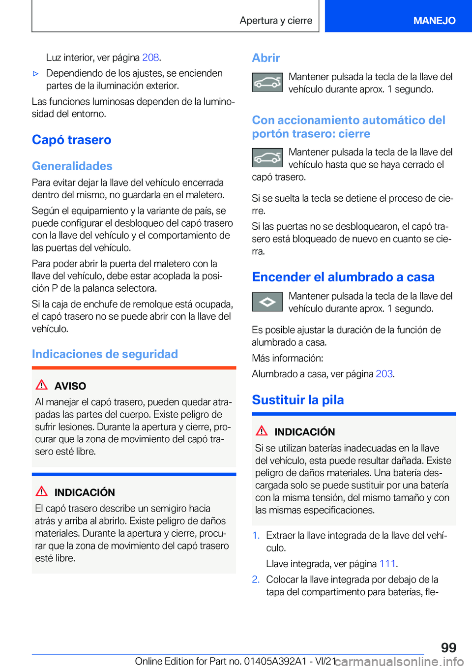 BMW 4 SERIES 2022  Manuales de Empleo (in Spanish) �L�u�z��i�n�t�e�r�i�o�r�,��v�e�r��p�