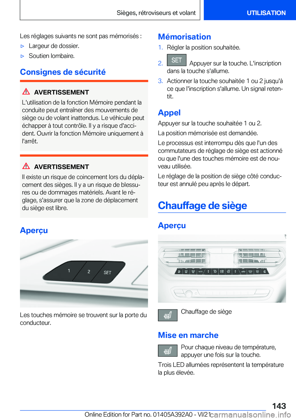 BMW 4 SERIES 2022  Notices Demploi (in French) �L�e�s��r�é�g�l�a�g�e�s��s�u�i�v�a�n�t�s��n�e��s�o�n�t��p�a�s��m�é�m�o�r�i�s�é�s��:'x�L�a�r�g�e�u�r��d�e��d�o�s�s�i�e�r�.'x�S�o�u�t�i�e�n��l�o�m�b�a�i�r�e�.
�C�o�n�s�i�g�n�e�s��d