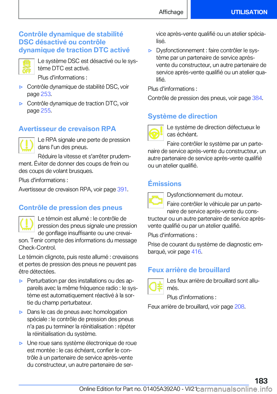 BMW 4 SERIES 2022  Notices Demploi (in French) �C�o�n�t�r�