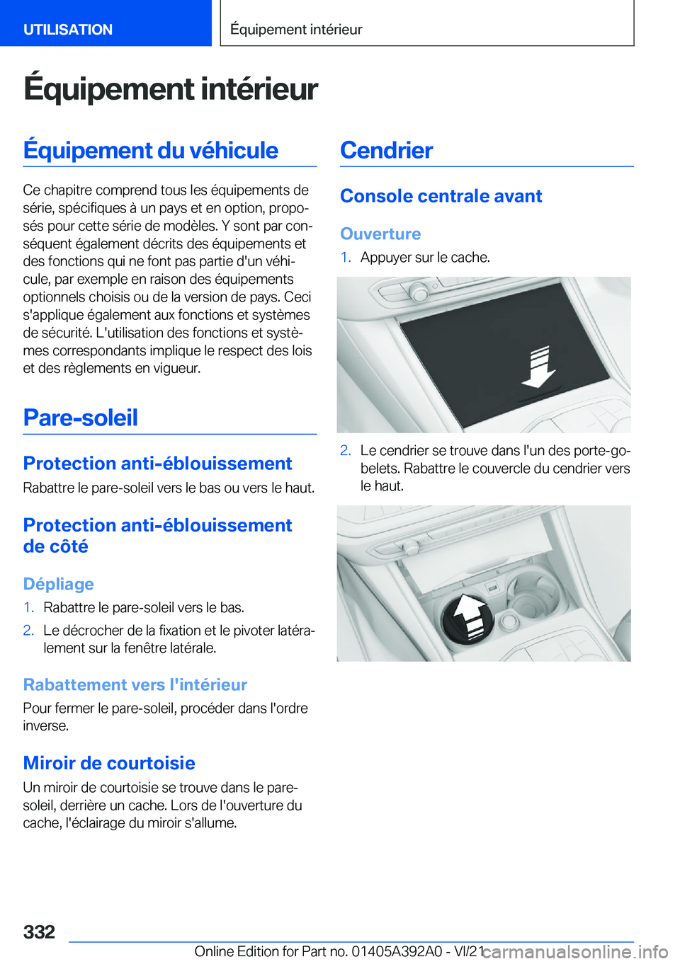 BMW 4 SERIES 2022  Notices Demploi (in French) �