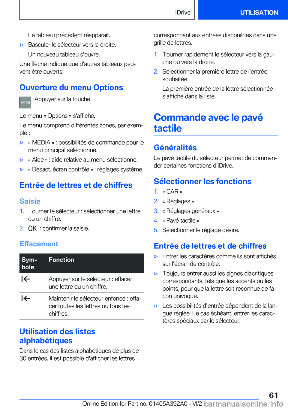 BMW 4 SERIES 2022  Notices Demploi (in French) �L�e��t�a�b�l�e�a�u��p�r�é�c�é�d�e�n�t��r�é�a�p�p�a�r�a�